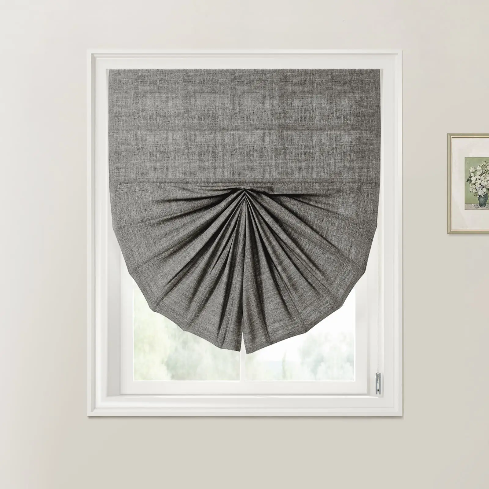 Custom Fan Roman Shades Cord Lift - Image 28