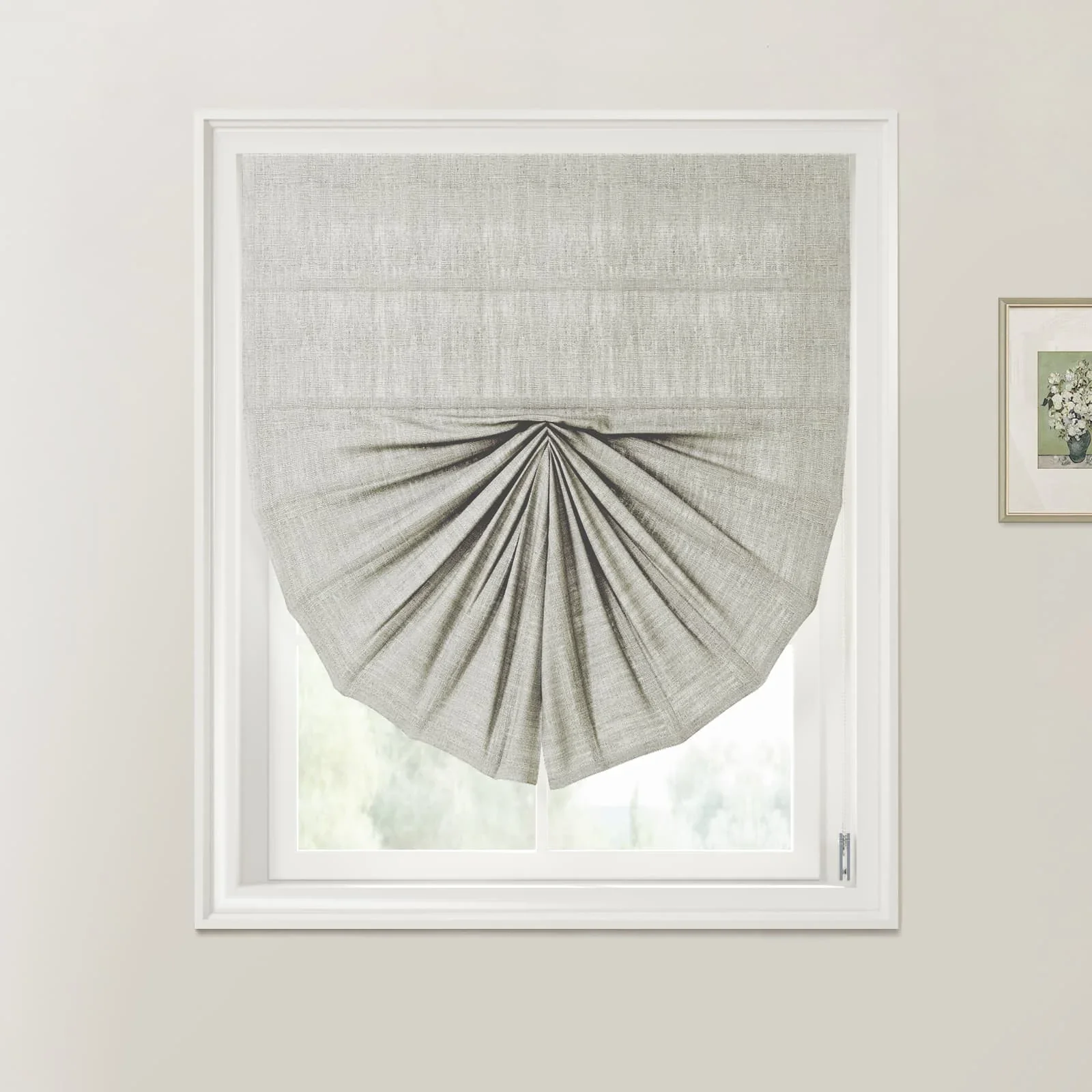Custom Fan Roman Shades Cord Lift - Image 39