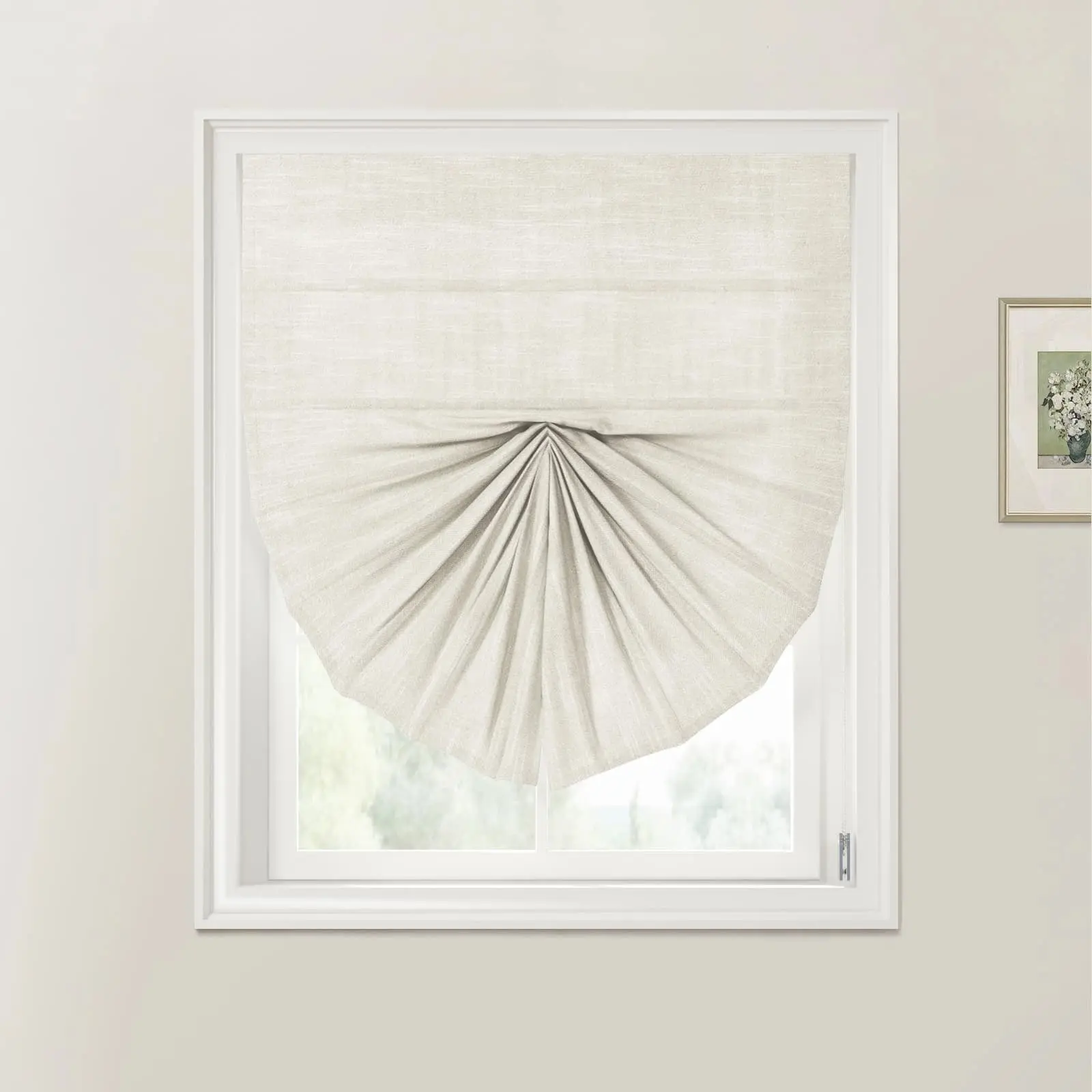 Custom Fan Roman Shades Cord Lift - Image 42