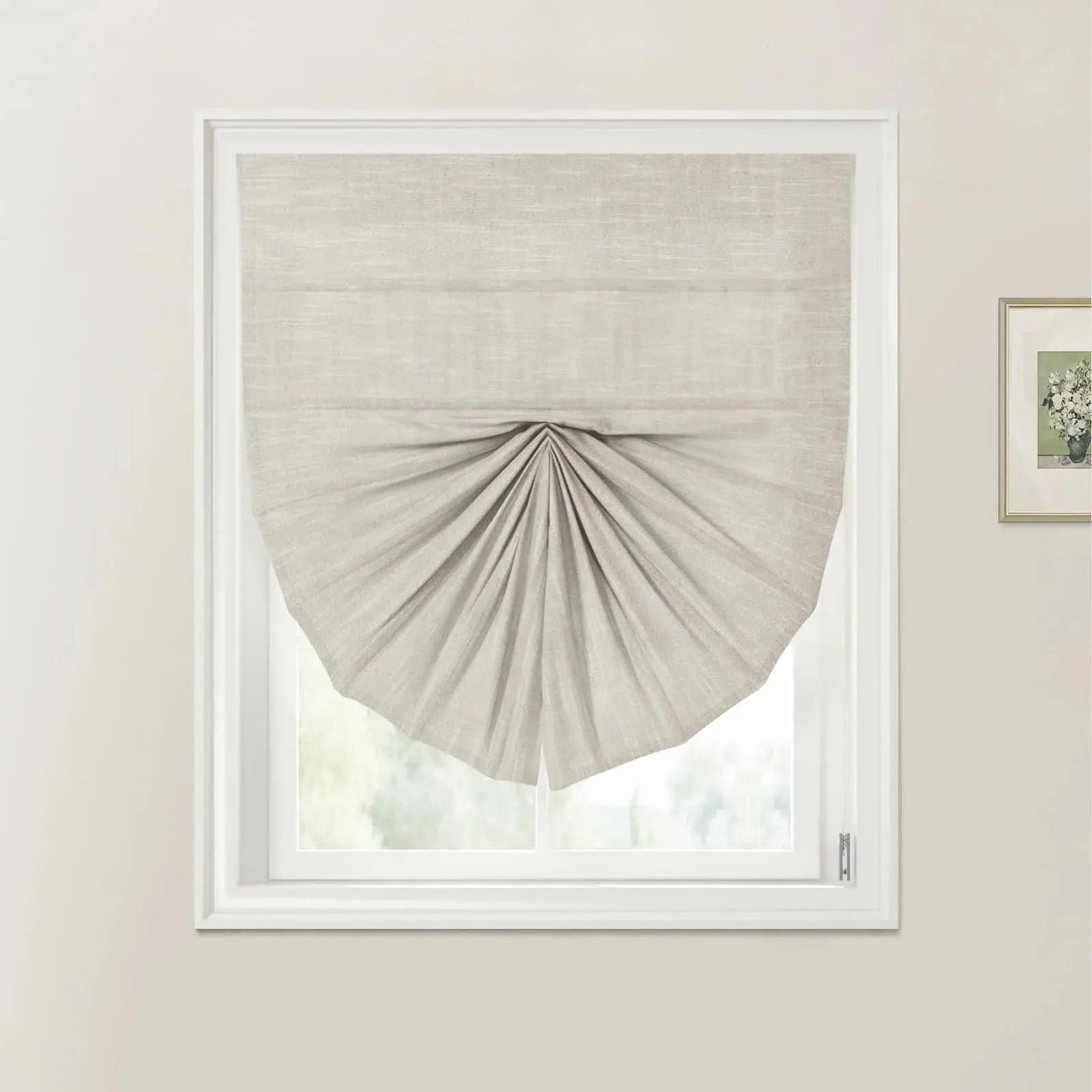 Custom Fan Roman Shades Cord Lift - Image 43