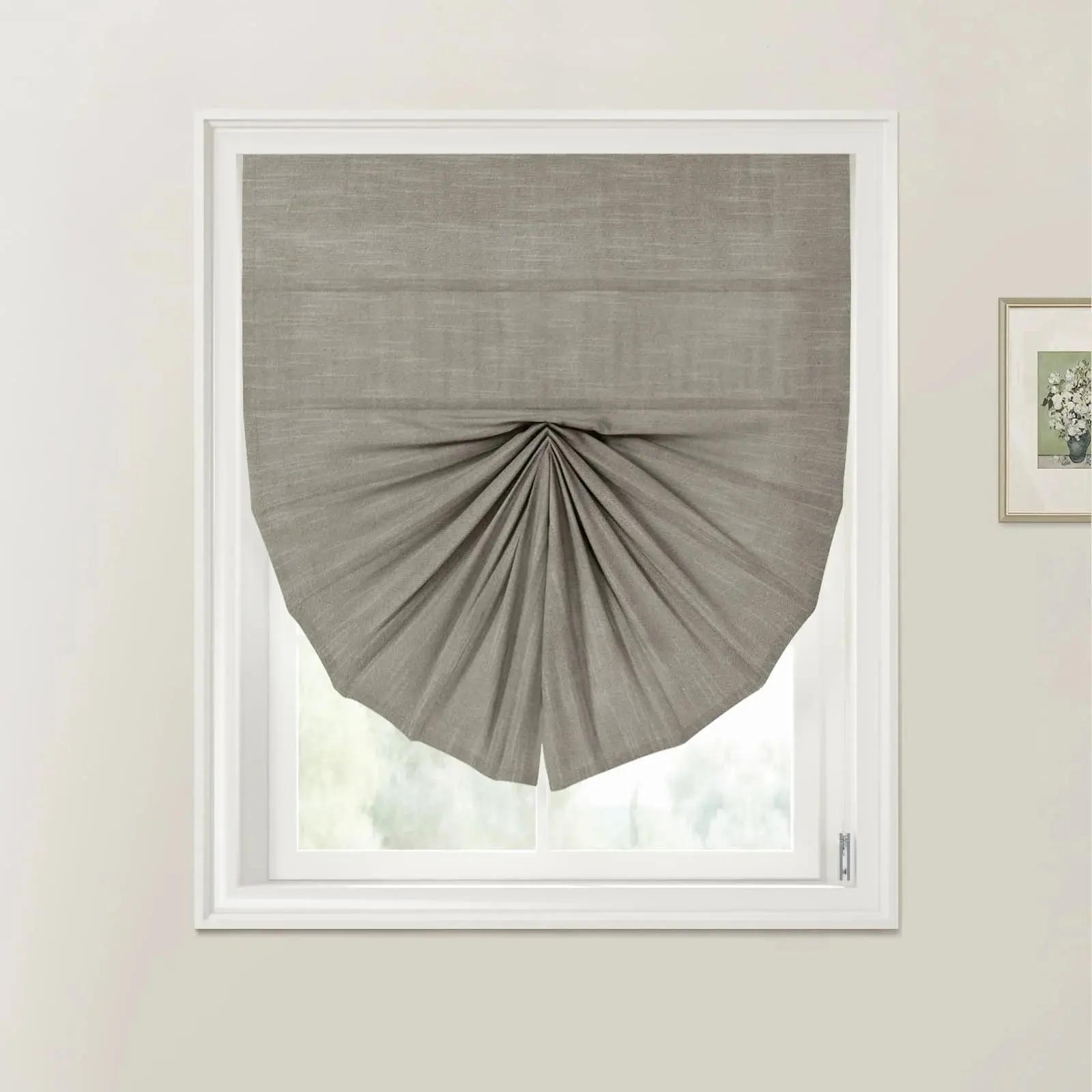 Custom Fan Roman Shades Cord Lift - Image 45