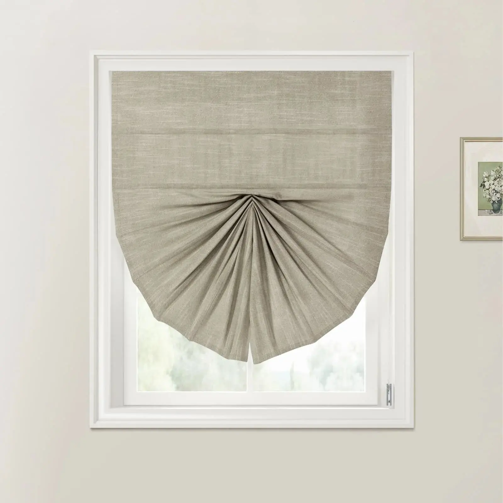 Custom Fan Roman Shades Cord Lift - Image 46