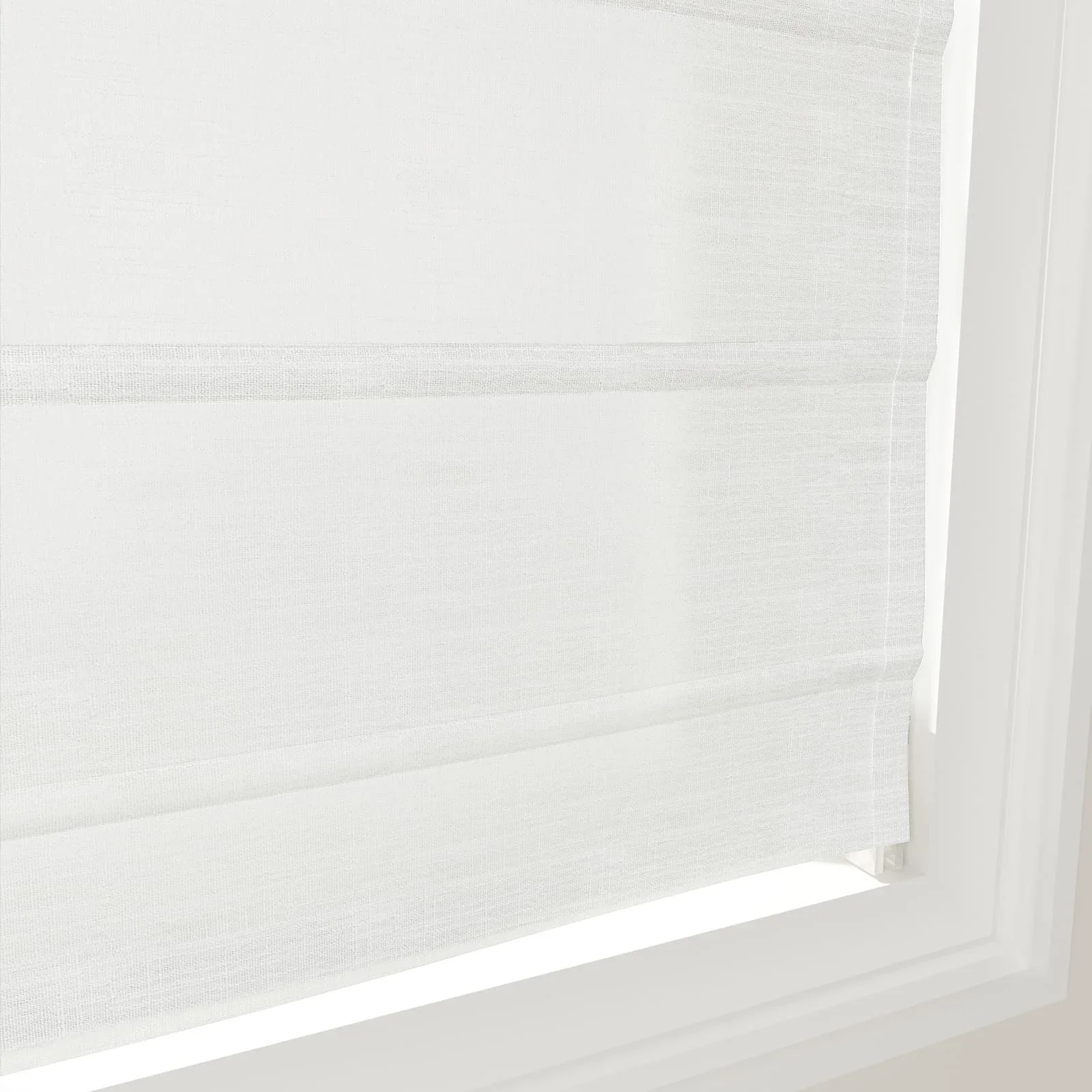 Custom Fan Roman Shades Cord Lift - Image 7