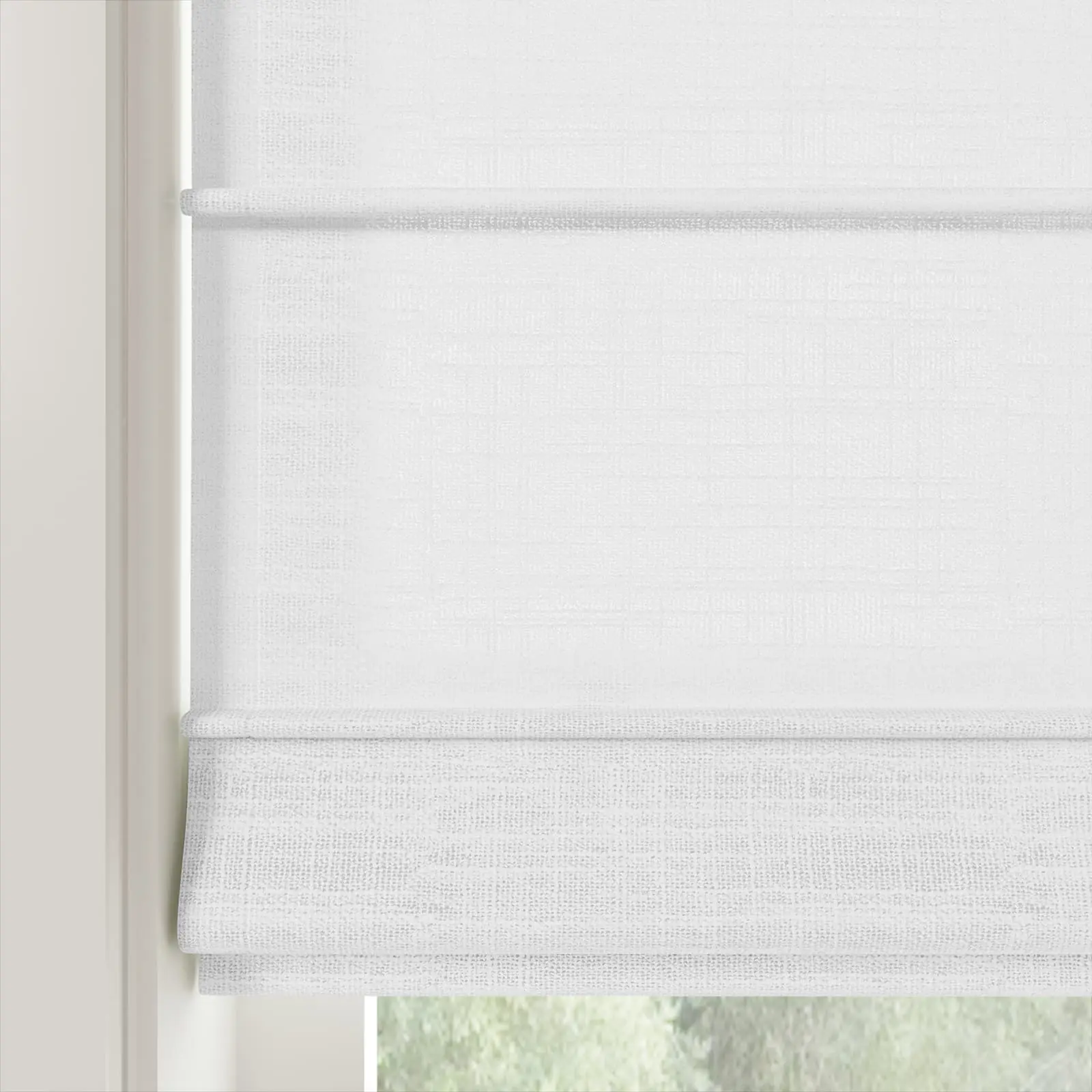 Custom Front Slat Roman Shade Cordless - Image 5
