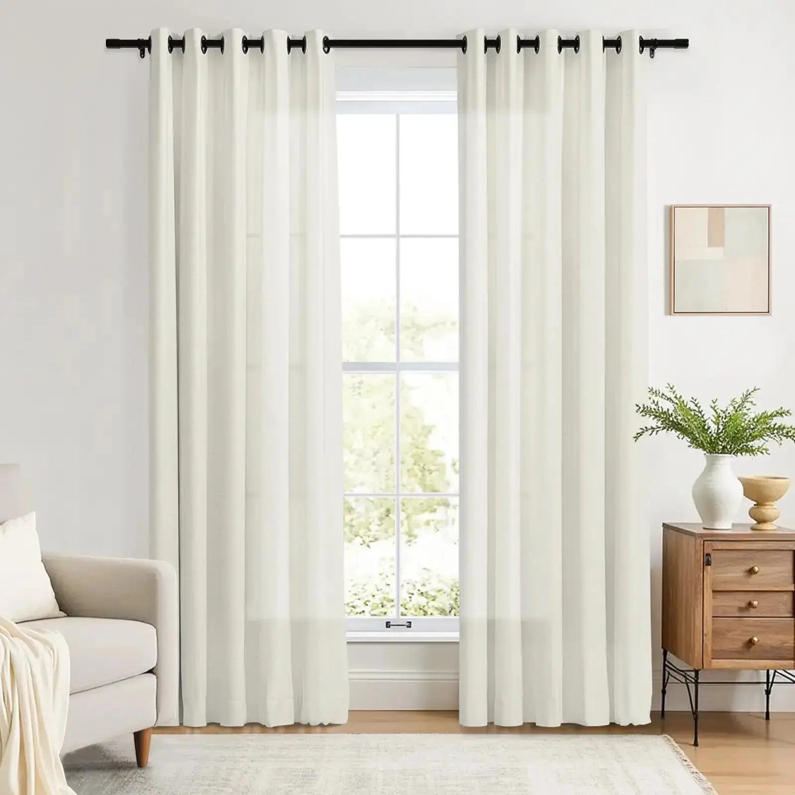 Liz Linen Drape Grommet - Image 10