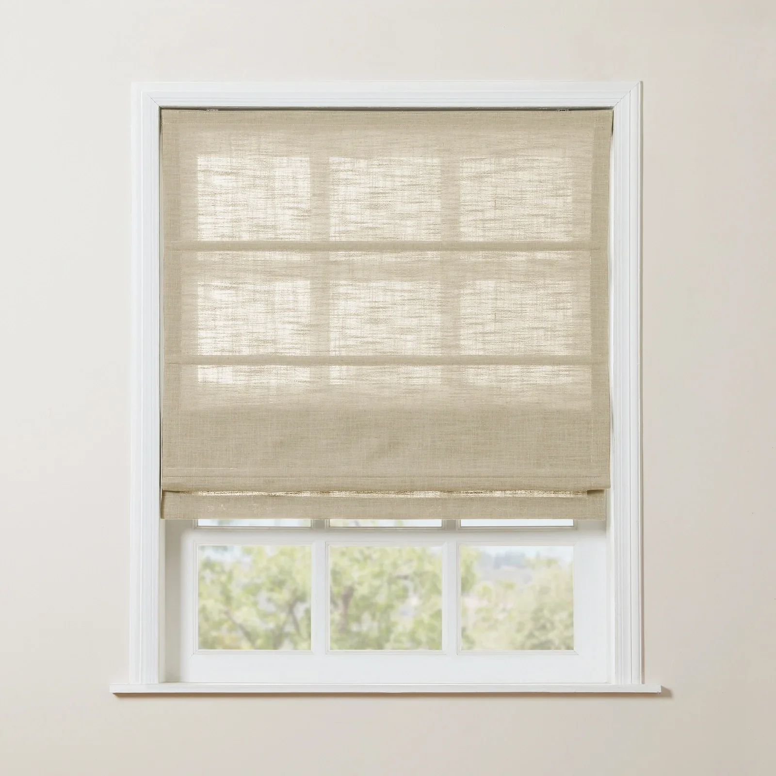 Custom Linen Roman Shade Cordless - Image 16