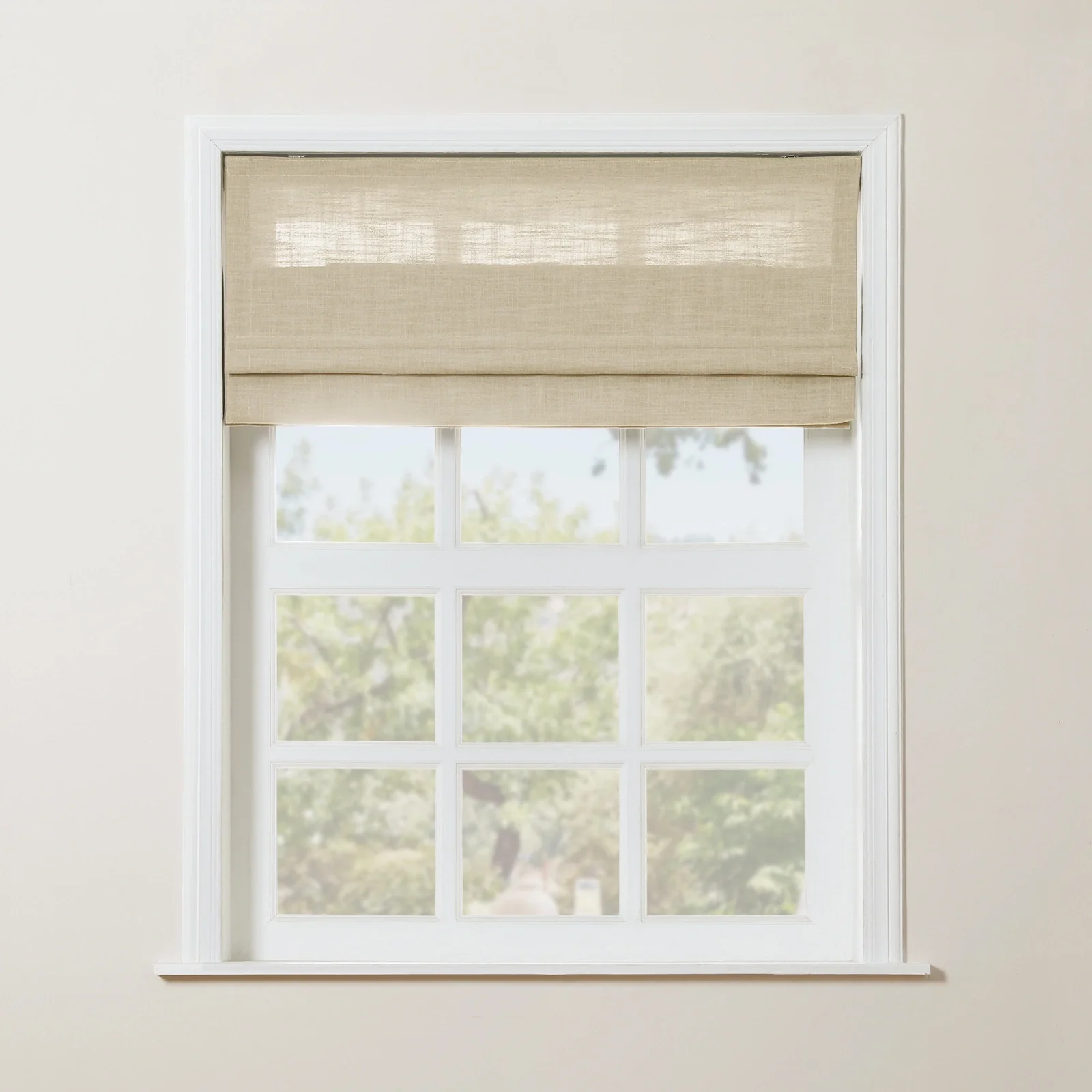 Custom Linen Roman Shade Cordless - Image 8