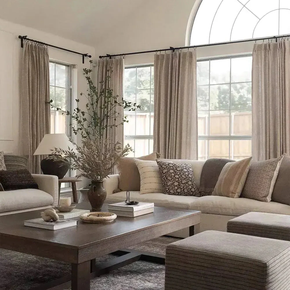 Jawara Luxury Linen Cotton Curtain Pleated - Image 18