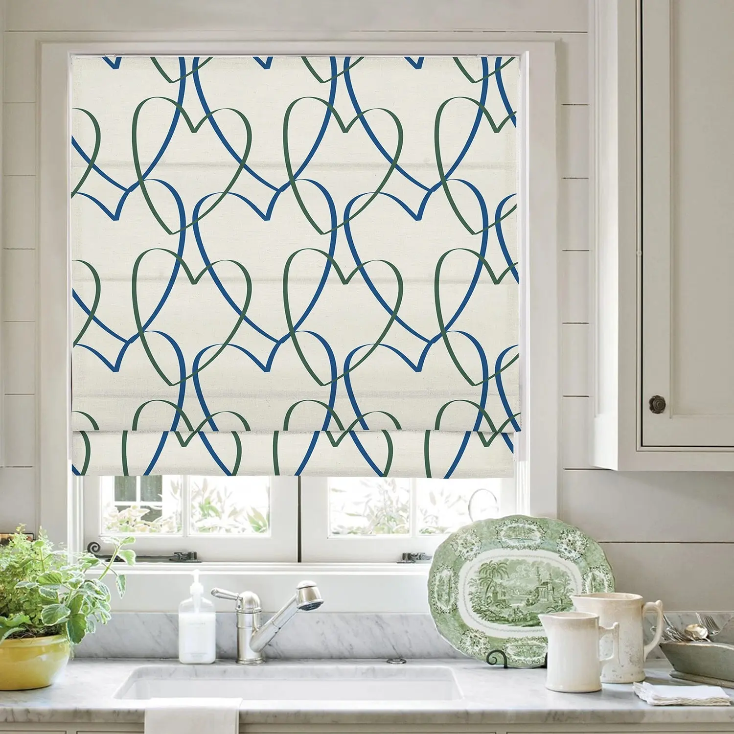 Printed Roman Shade Cord Lift - Image 5