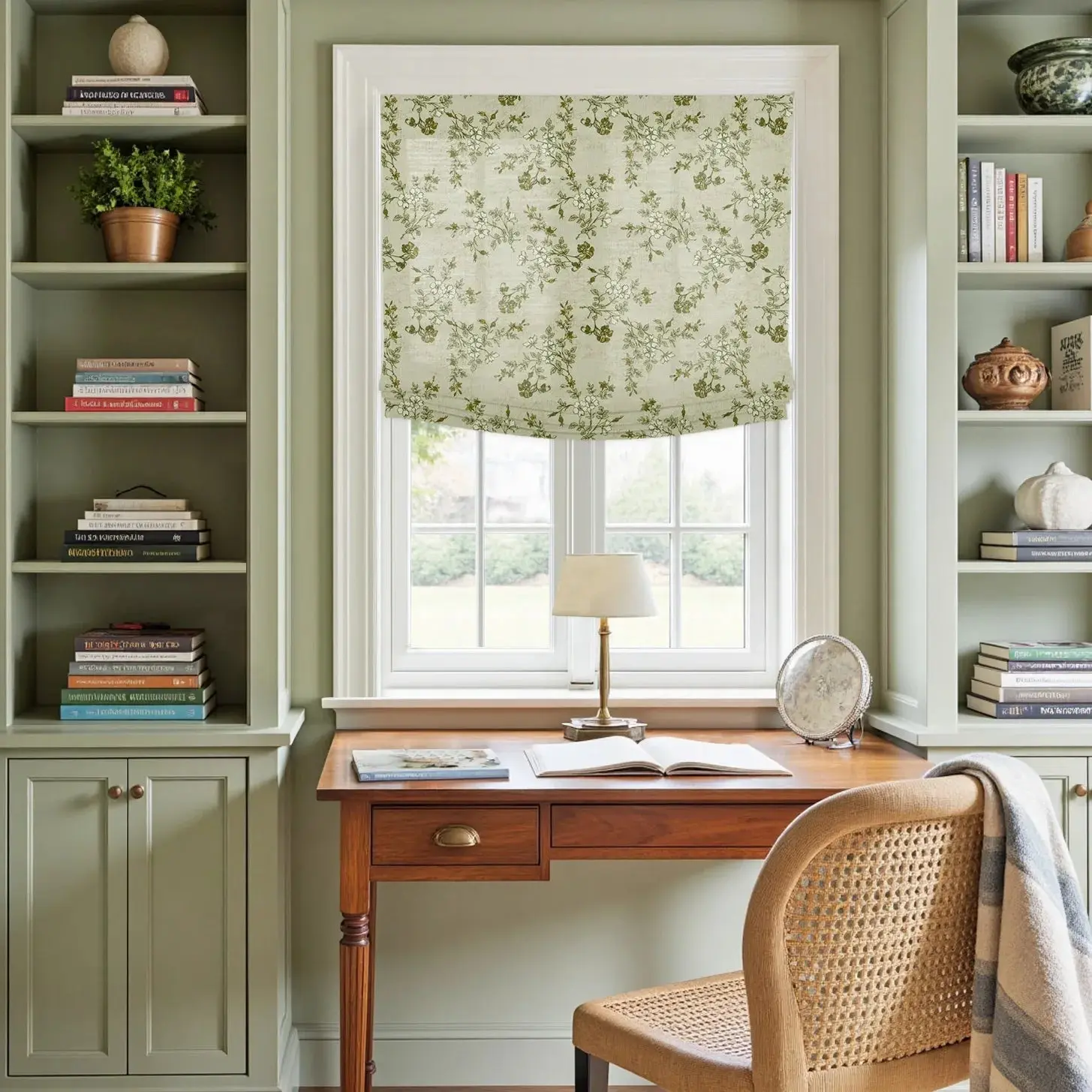 Custom Relaxed Roman Shades Cord Lift - Image 103