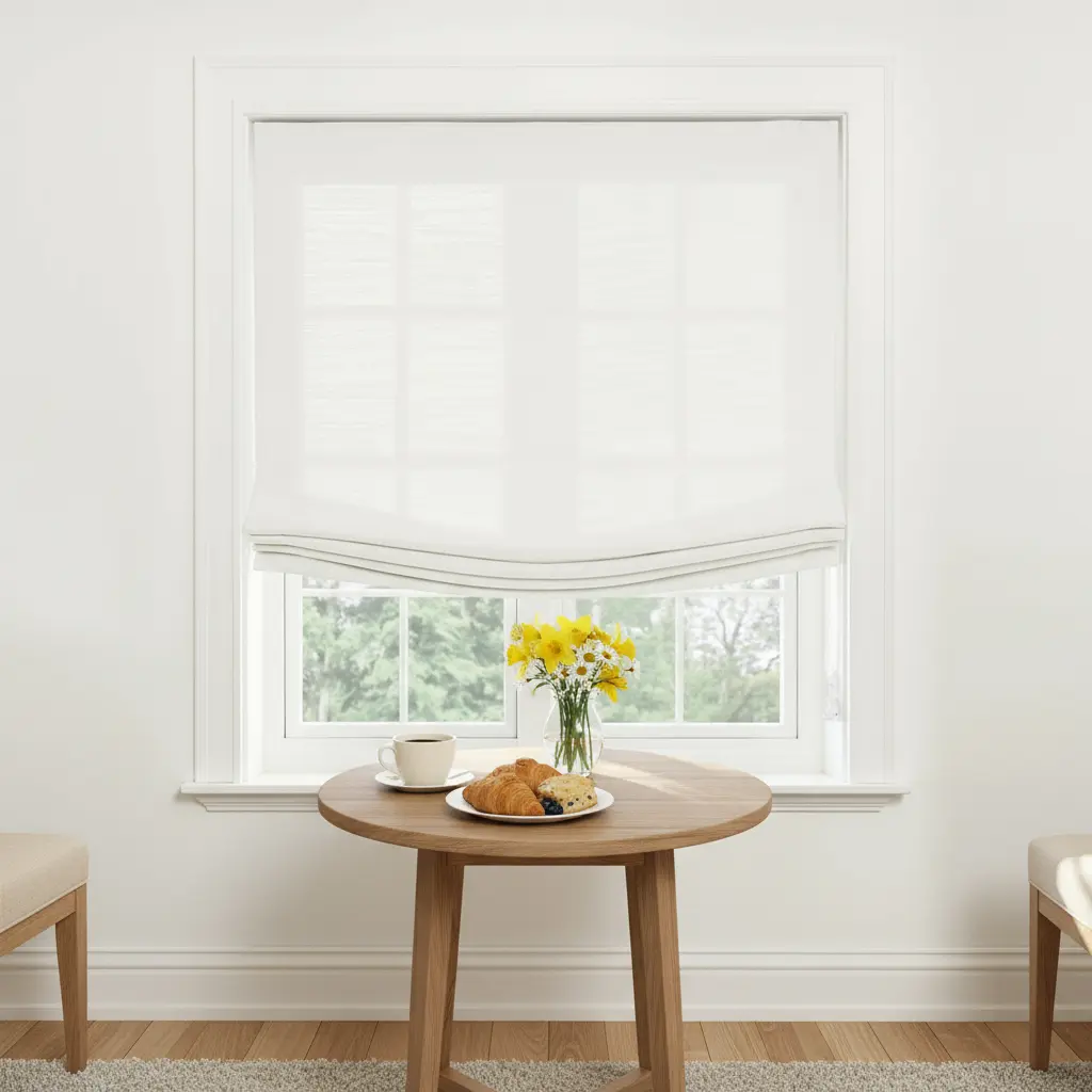 Custom Relaxed Roman Shades Cord Lift - Image 121