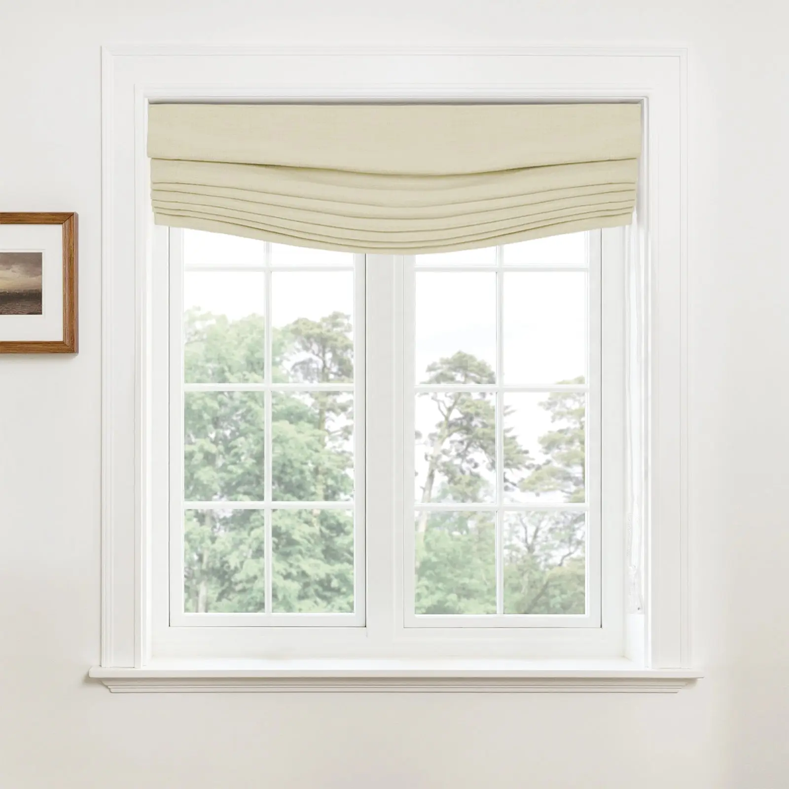 Custom Relaxed Roman Shades Cord Lift - Image 129