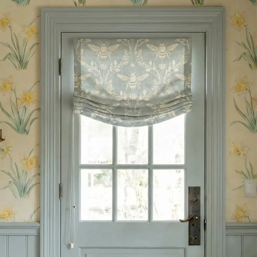 Custom Relaxed Roman Shades Cord Lift - Image 141