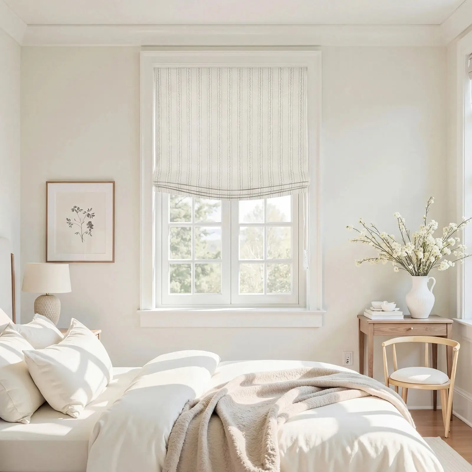 Custom Relaxed Roman Shades Cord Lift - Image 144