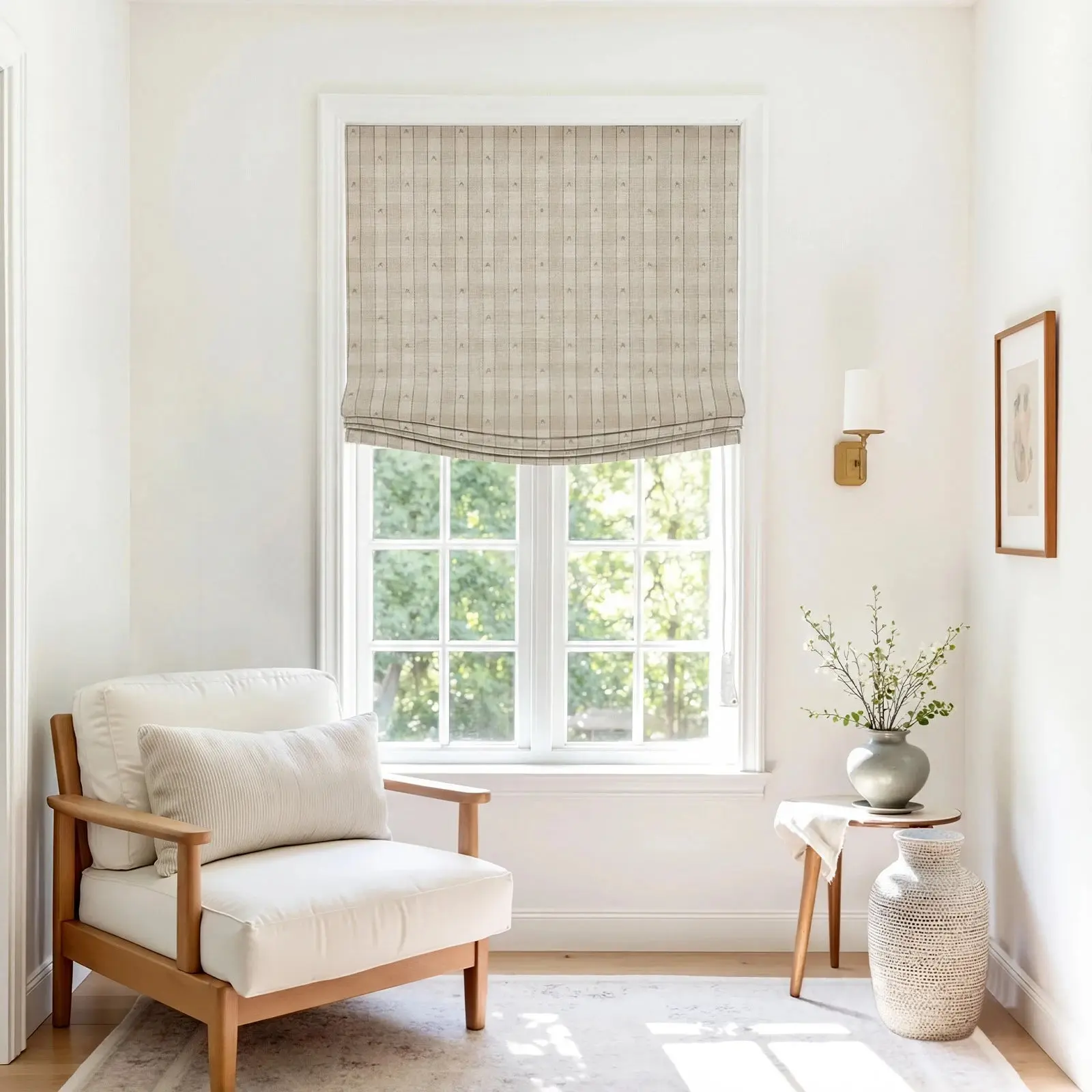 Custom Relaxed Roman Shades Cord Lift - Image 149