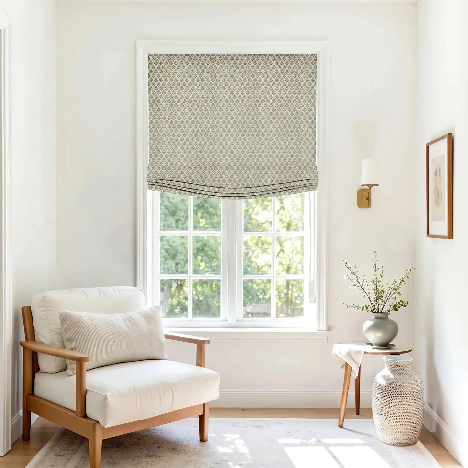 Custom Relaxed Roman Shades Cord Lift - Image 150