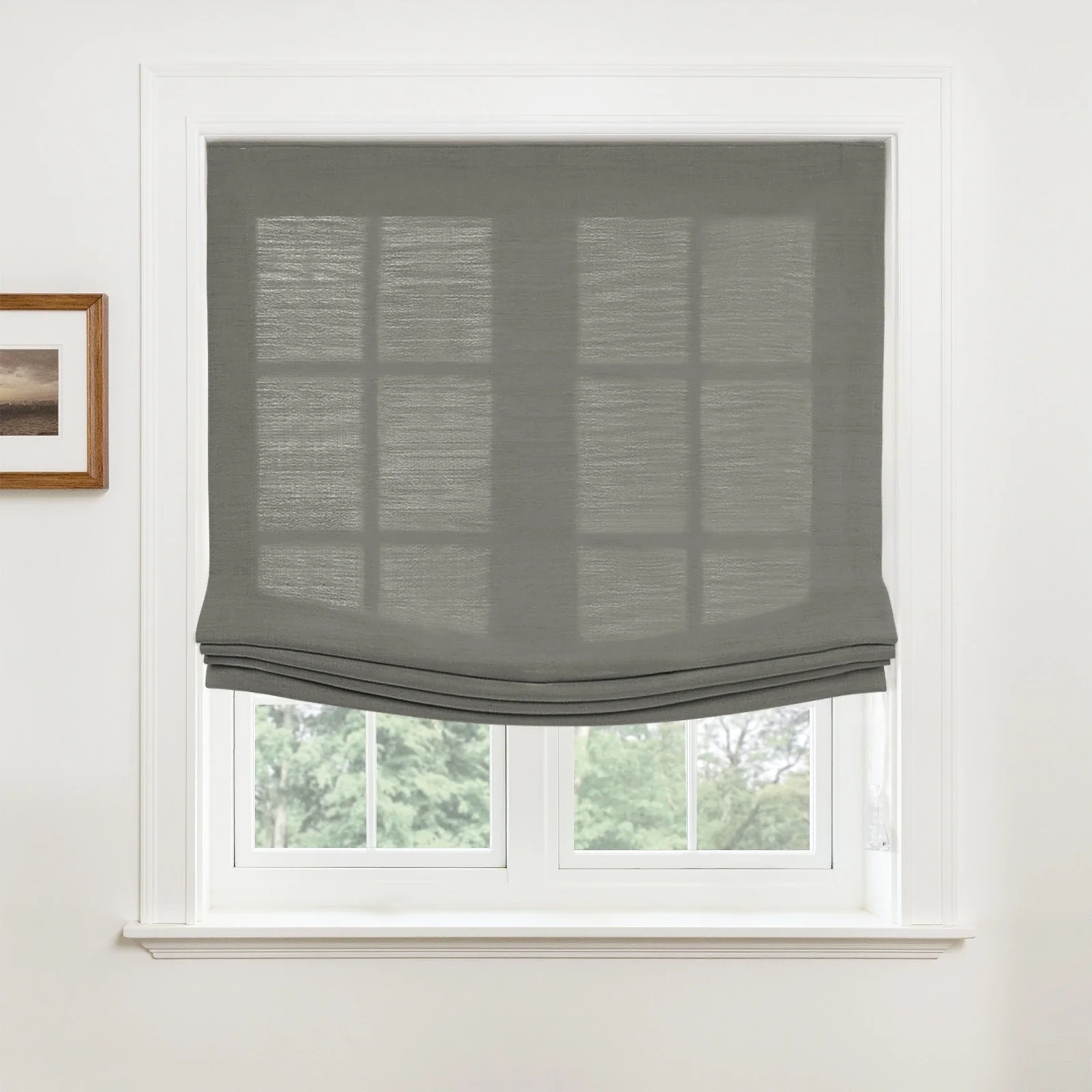 Custom Relaxed Roman Shades Cord Lift - Image 32