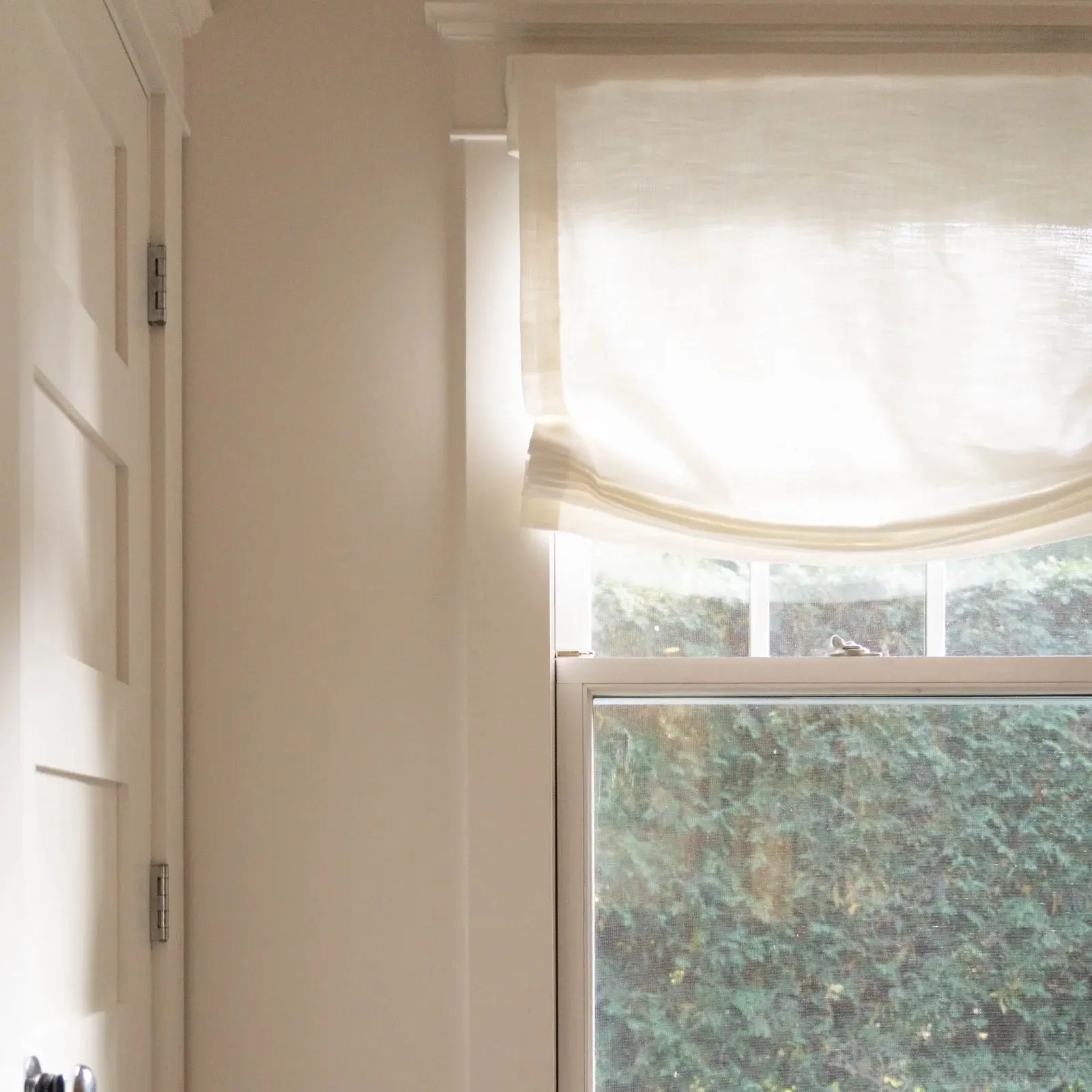 Custom Relaxed Roman Shades Cord Lift - Image 4