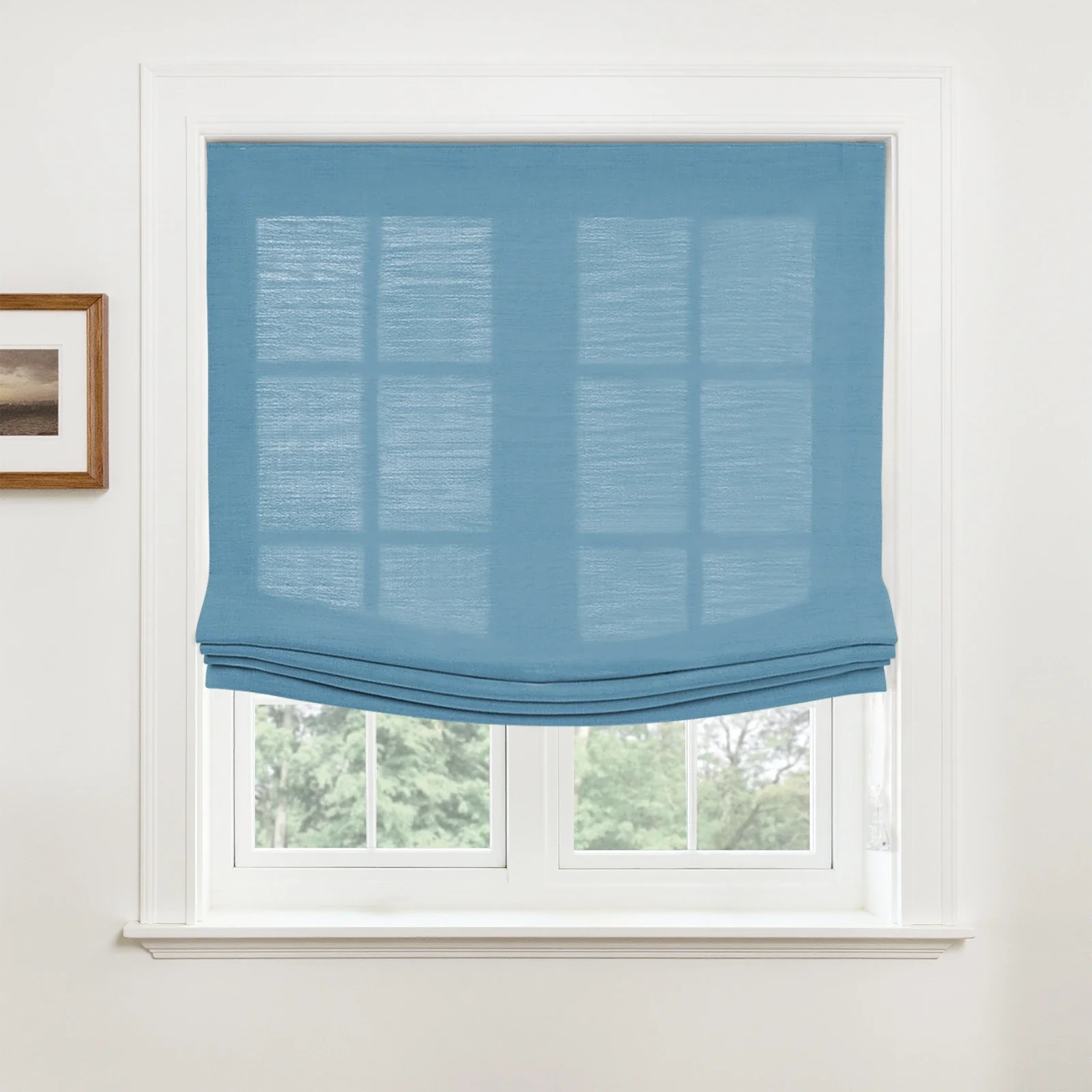 Custom Relaxed Roman Shades Cord Lift - Image 51