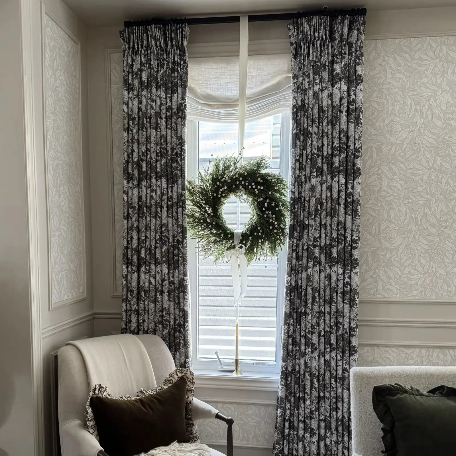 Custom Relaxed Roman Shades Cord Lift - Image 83