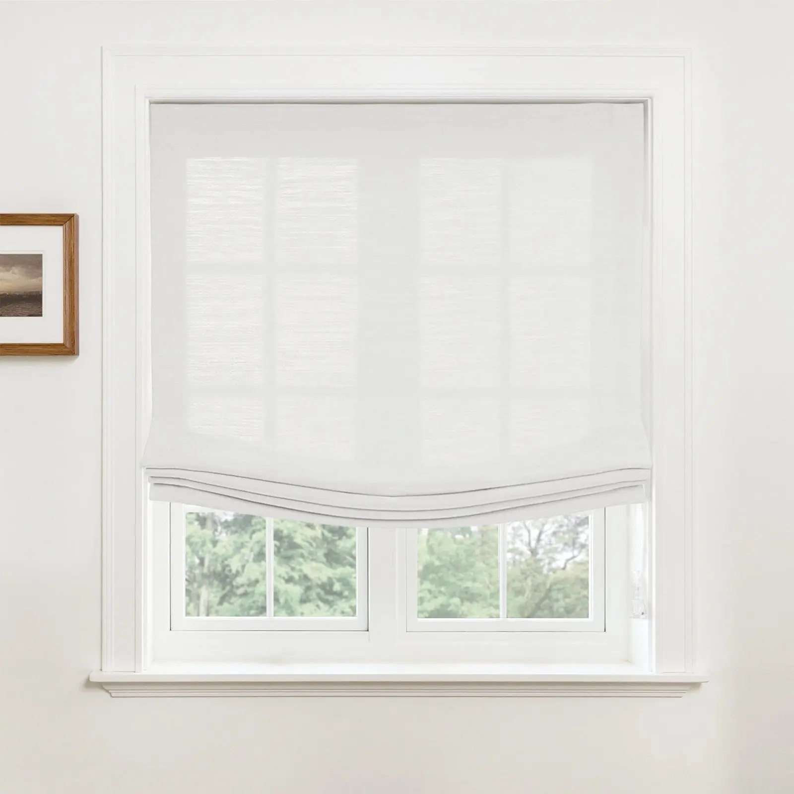 Custom Relaxed Roman Shades Cord Lift - Image 90