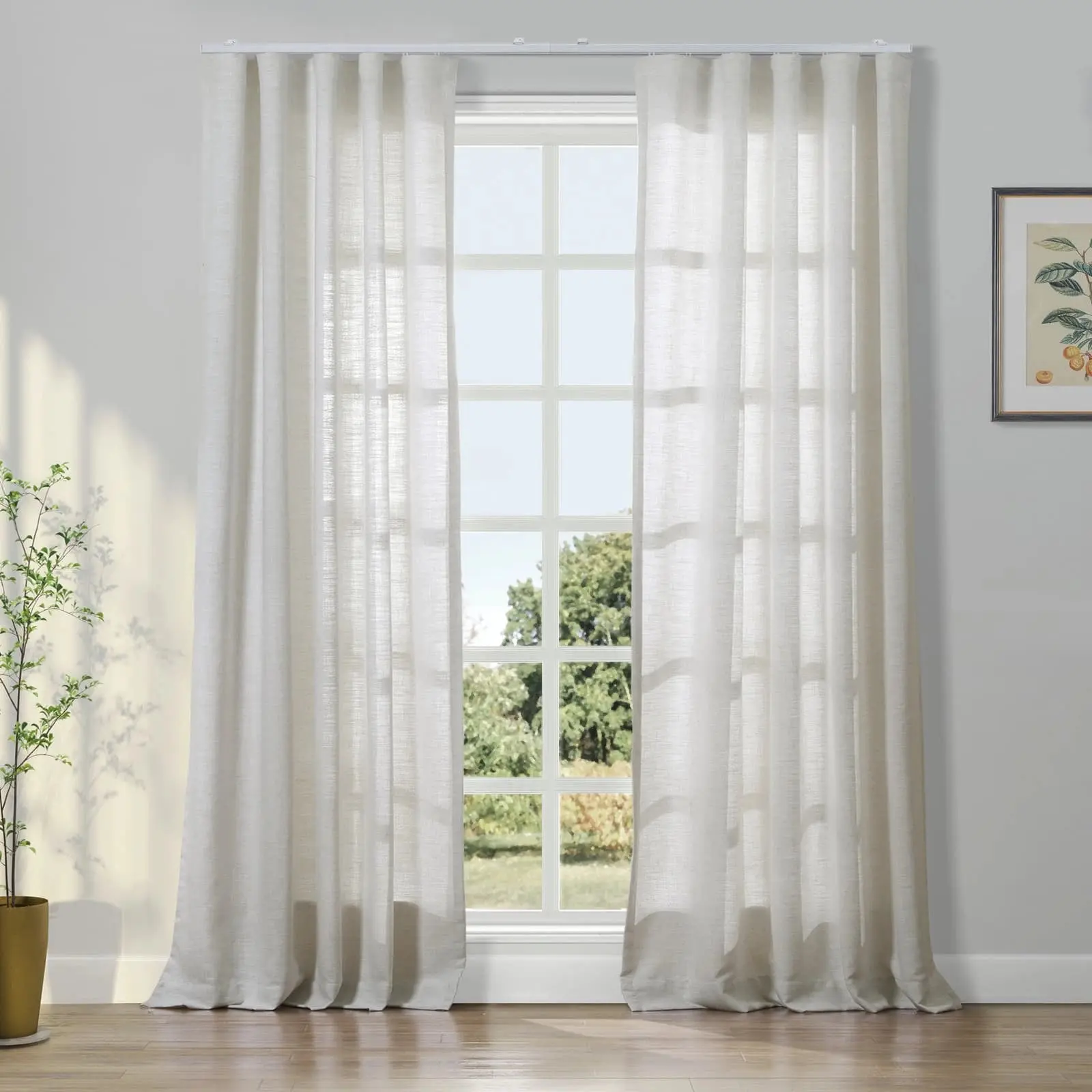 Liz Linen Ripple Fold Drapery - Image 5