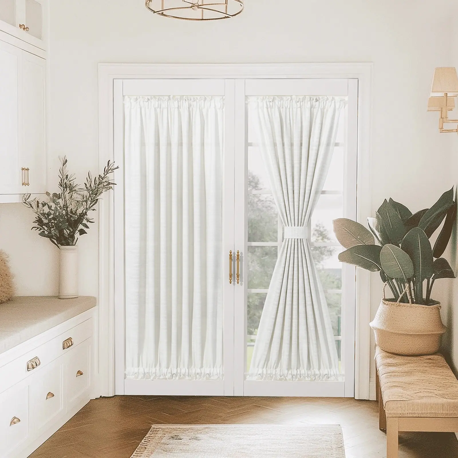 Custom Rod Pocket French Door Curtain - Image 22