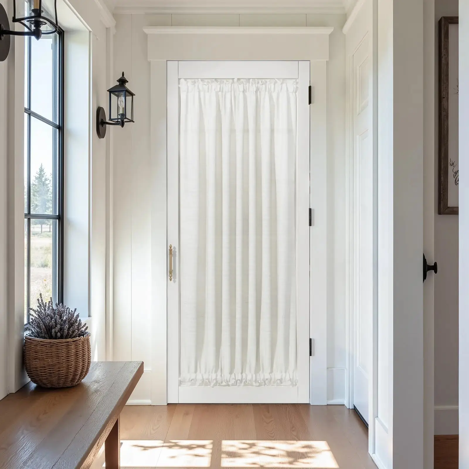 Custom Rod Pocket French Door Curtain - Image 3