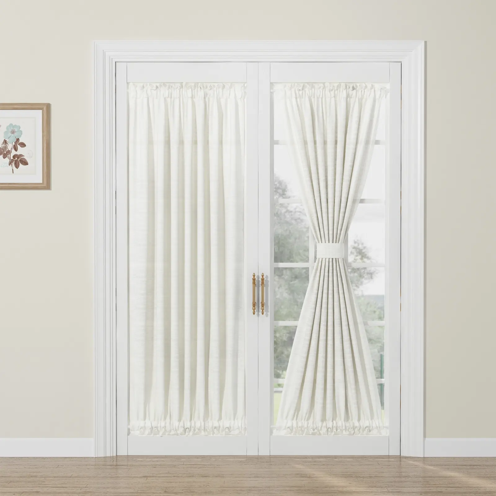 Custom Rod Pocket French Door Curtain - Image 9