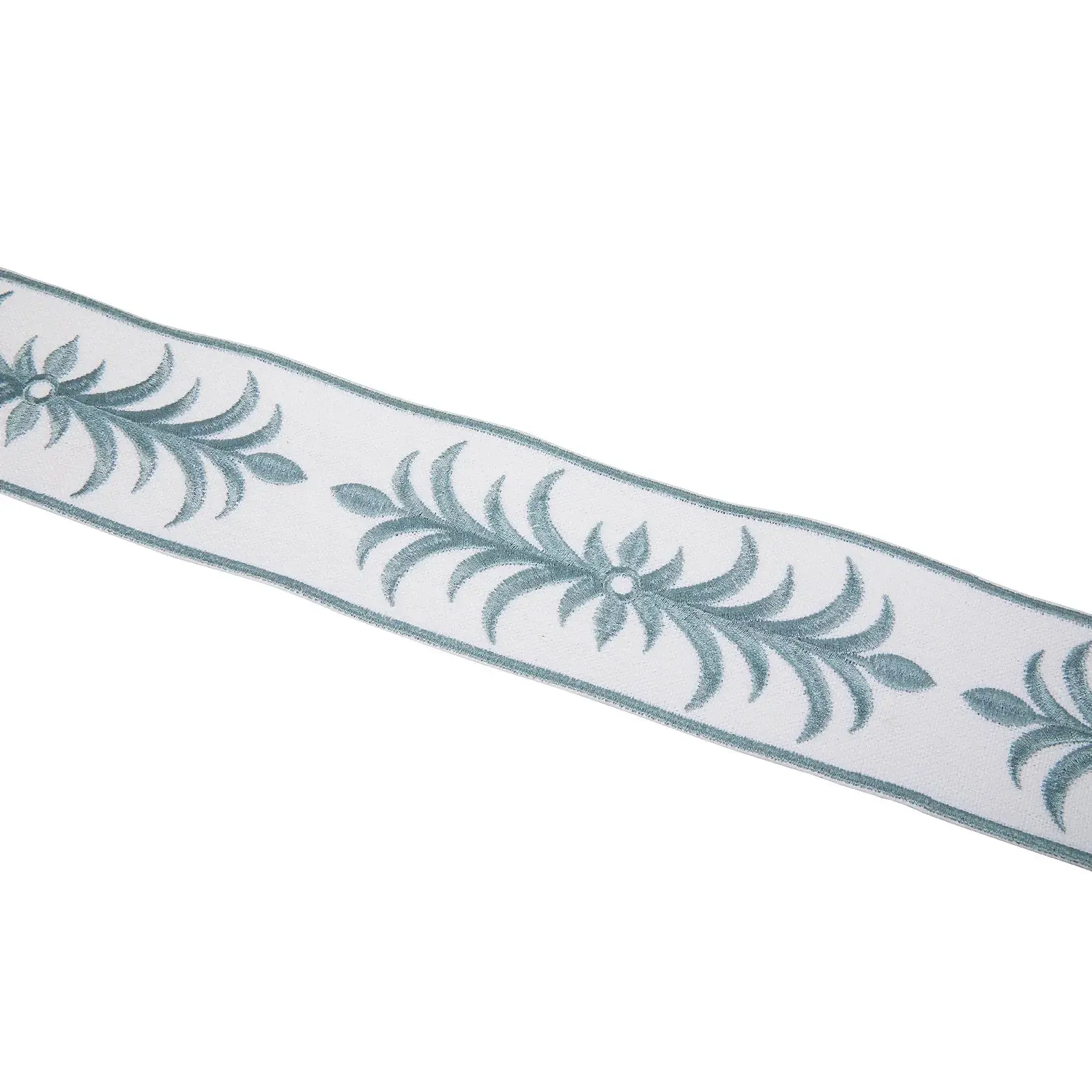 Custom Roman Shade with Trim Border Cordless - Image 36