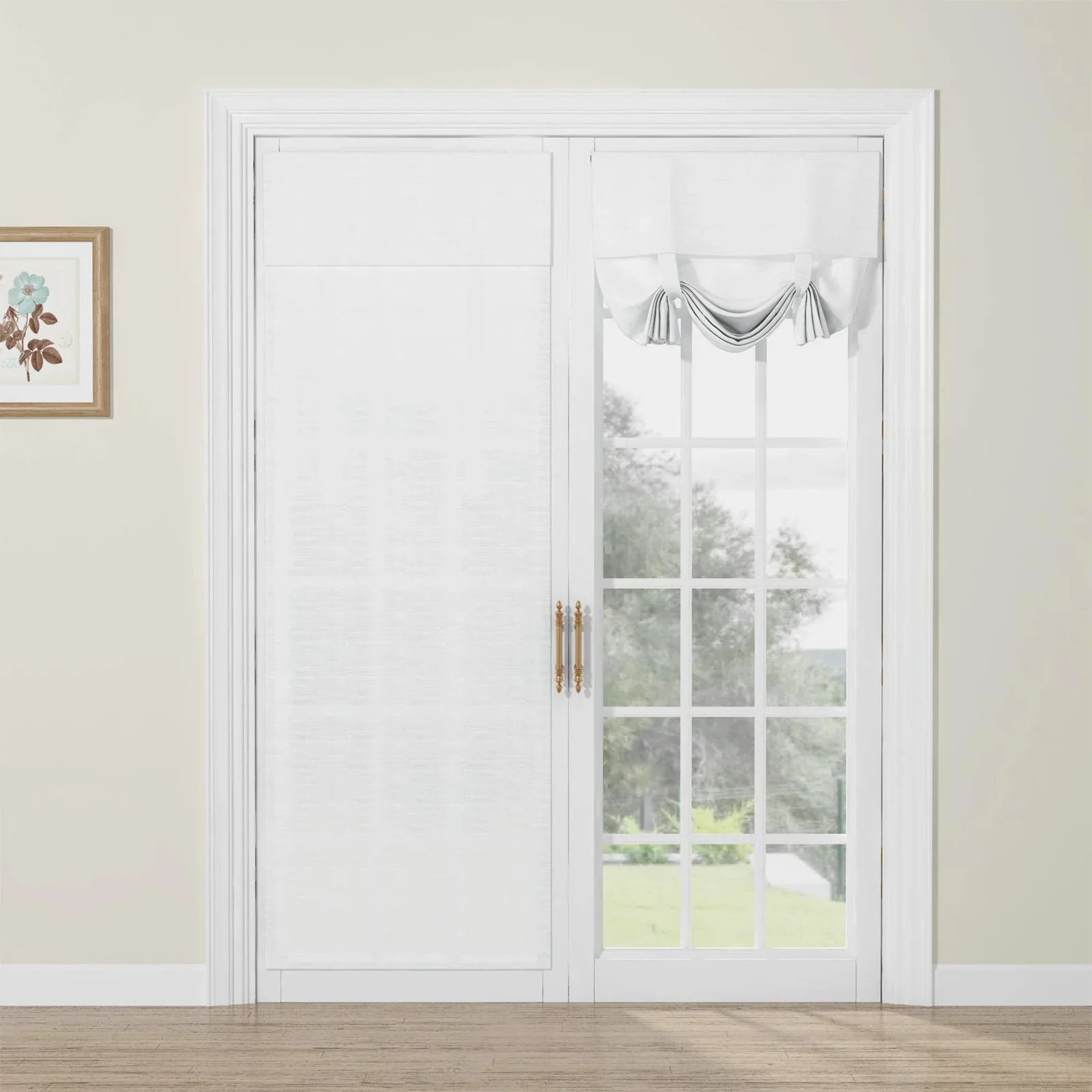 Custom Tie Up Shades for French Door - Image 21