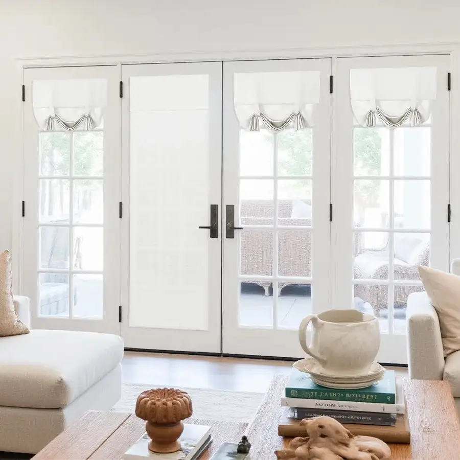 Custom Tie Up Shades for French Door - Image 8