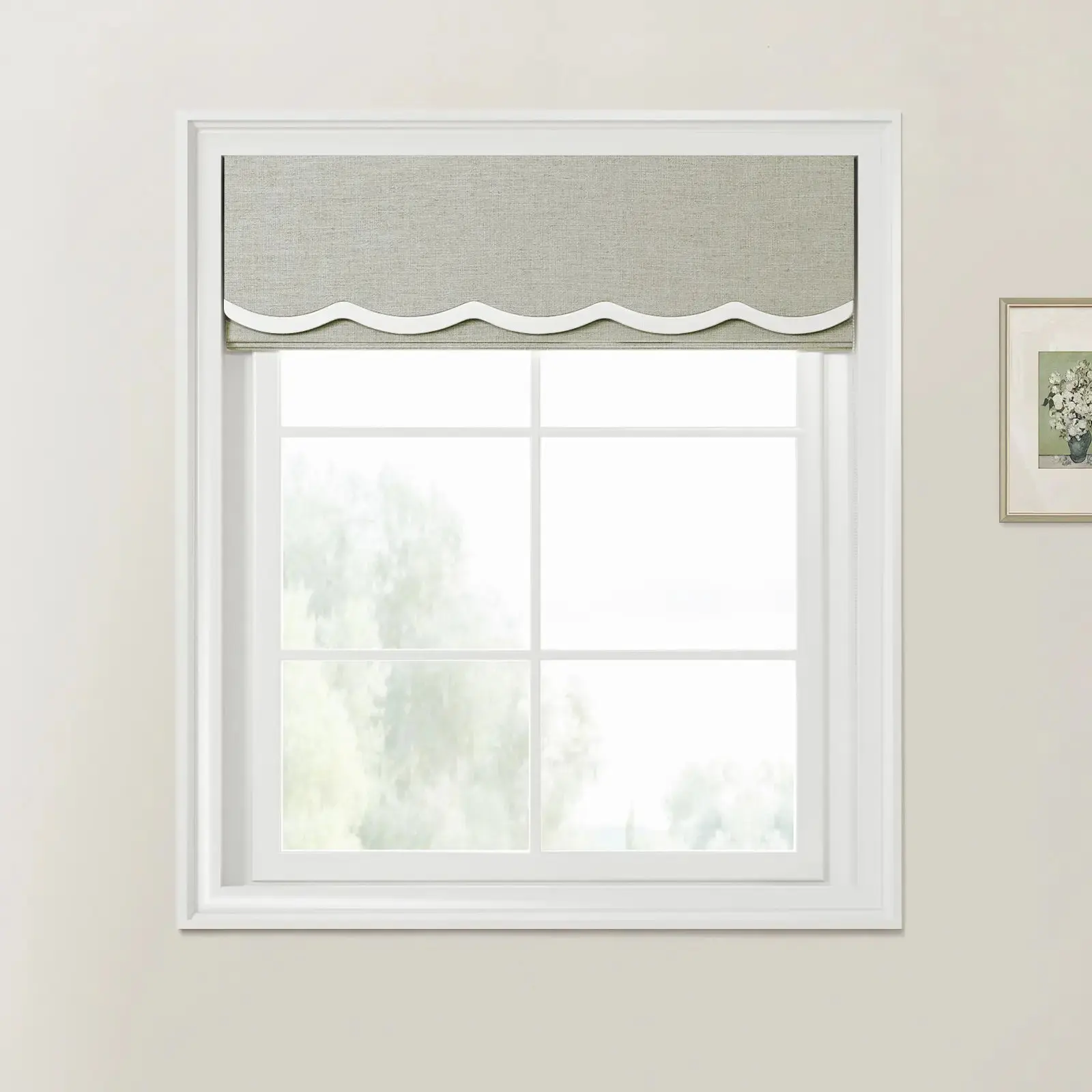 Custom Valanced Day Night Roman Shade Cord Lift - Image 22