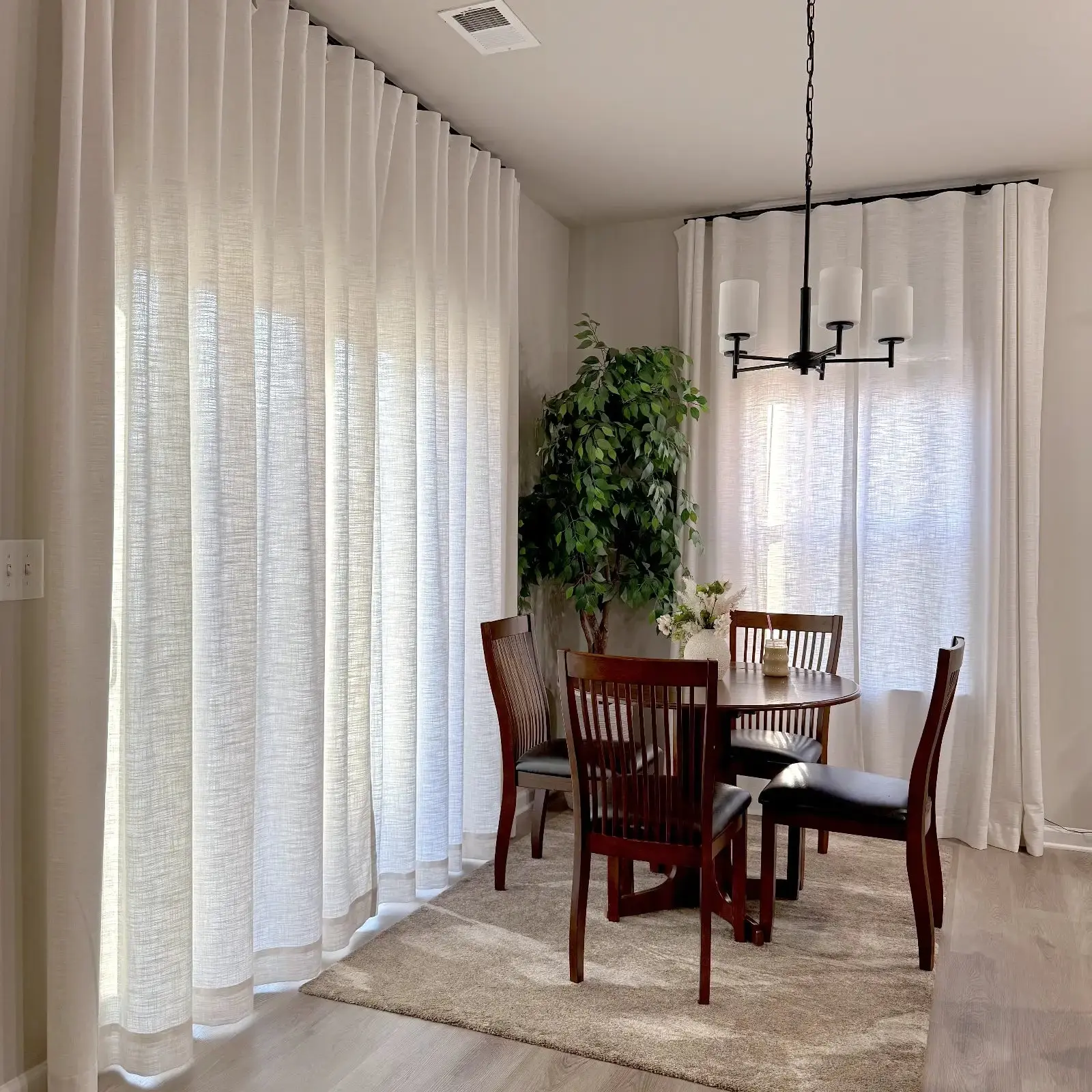 Custom Wave Curtain with Track - Image 4