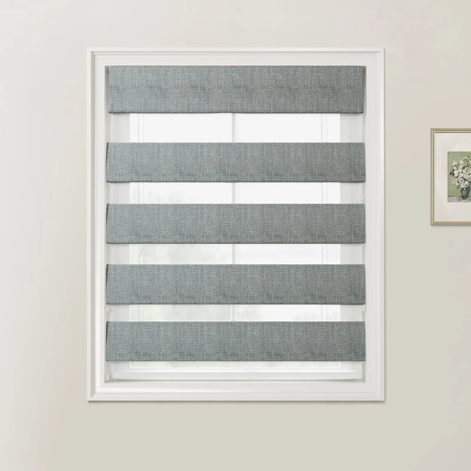 Custom Zebra Roman Blind Cord Lift - Image 34
