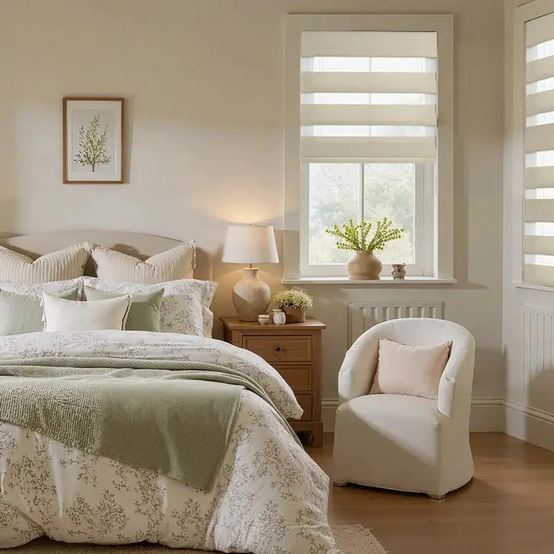 Custom Zebra Roman Blind Cord Lift - Image 6