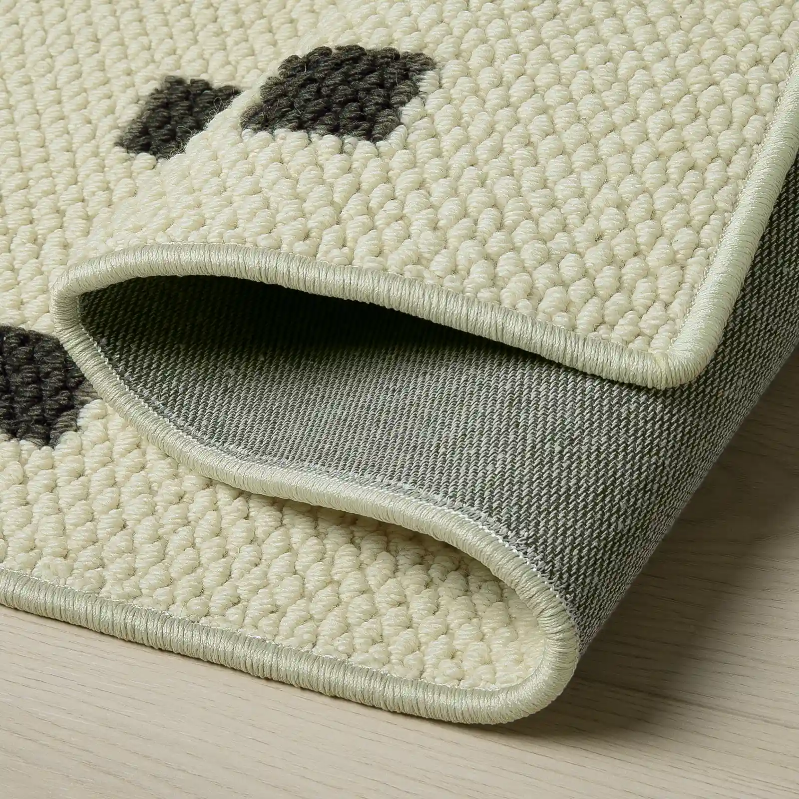 Della Natural Patterned Wool Rug - Image 3