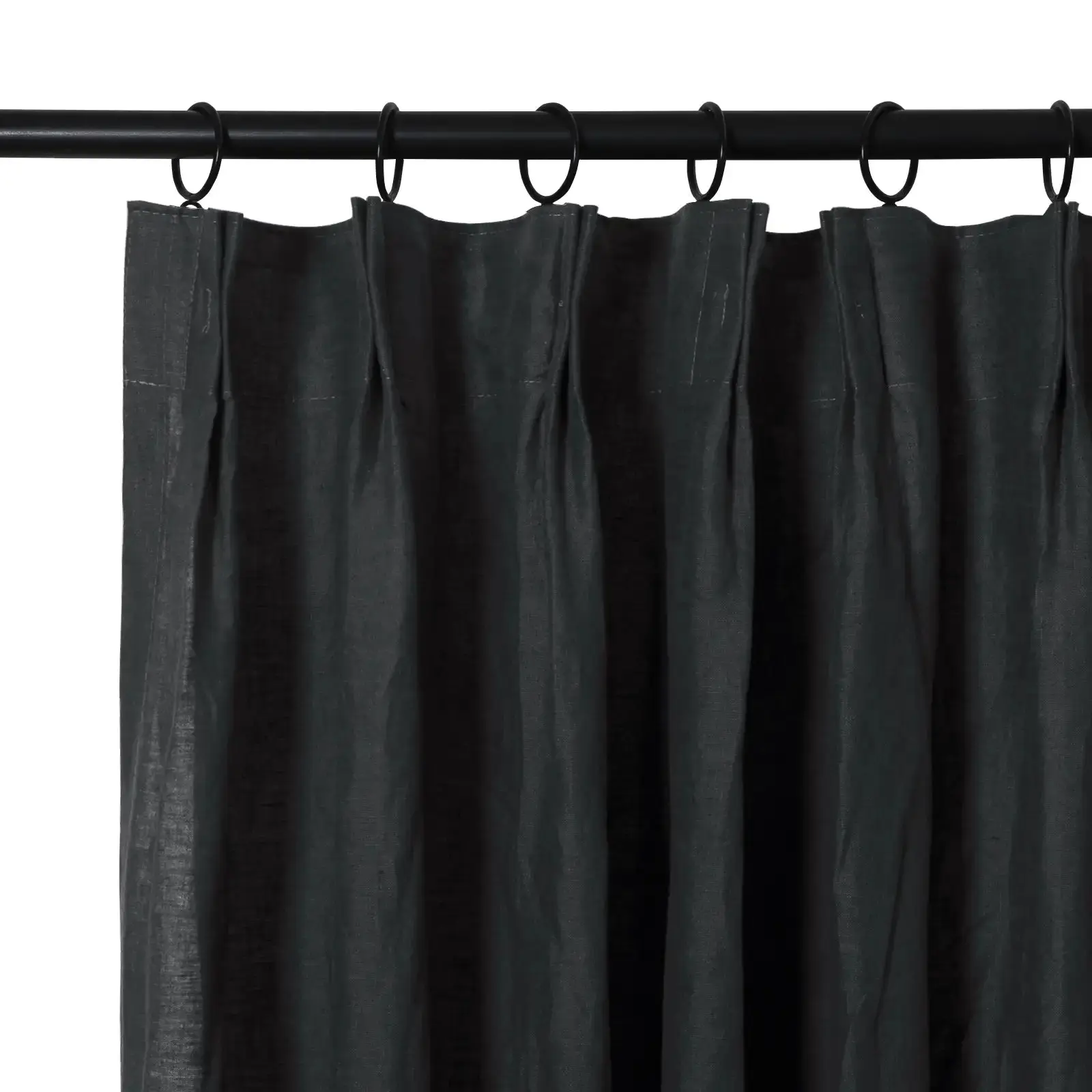Doris 100% European Flax Linen Curtain Pleated - Image 20