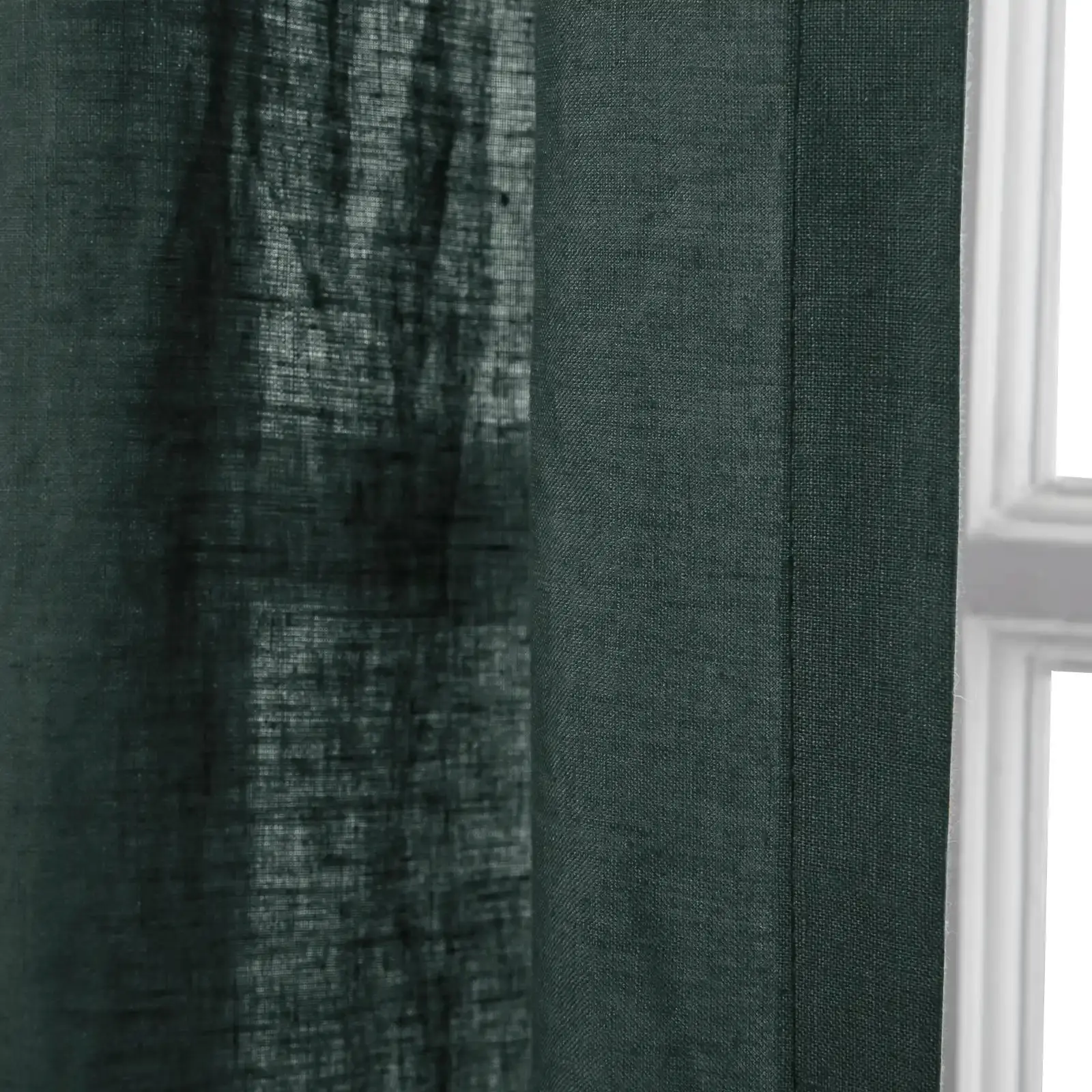 Doris 100% European Flax Linen Curtain Pleated - Image 41