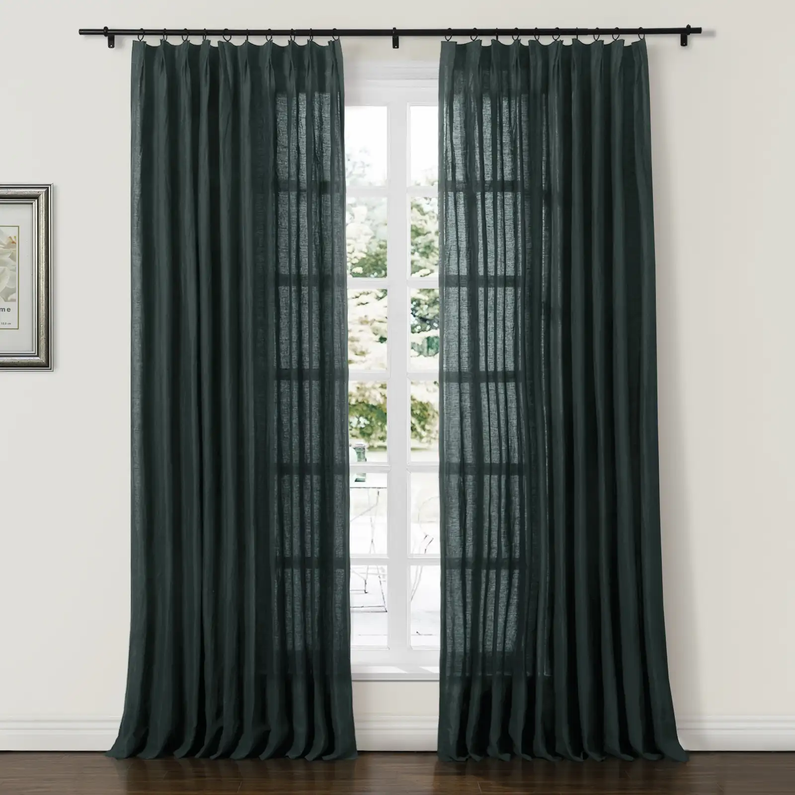 Doris 100% European Flax Linen Curtain Soft Top - Image 7