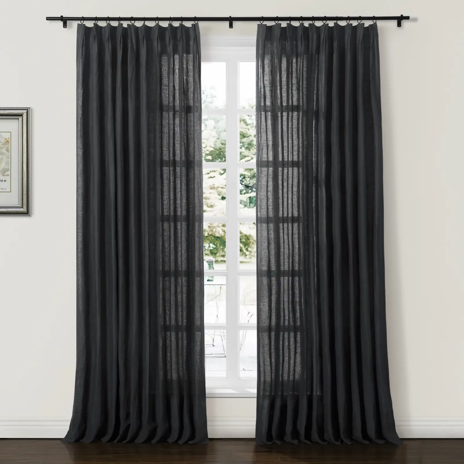 Doris 100% European Flax Linen Curtain Soft Top - Image 9