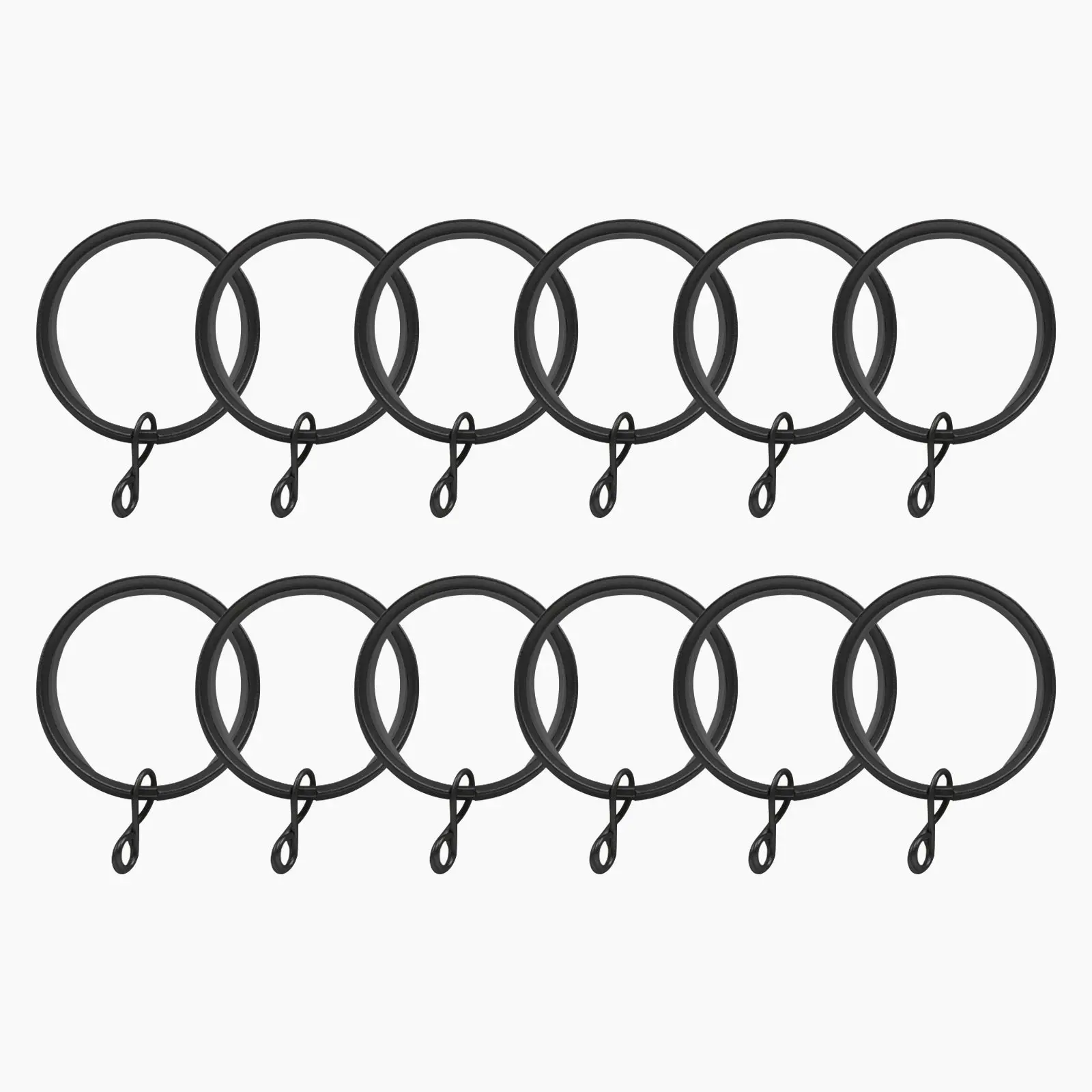 Jaylon Quiet-Glide Curtain Rings Eyelet (Pack of 12) - Image 2
