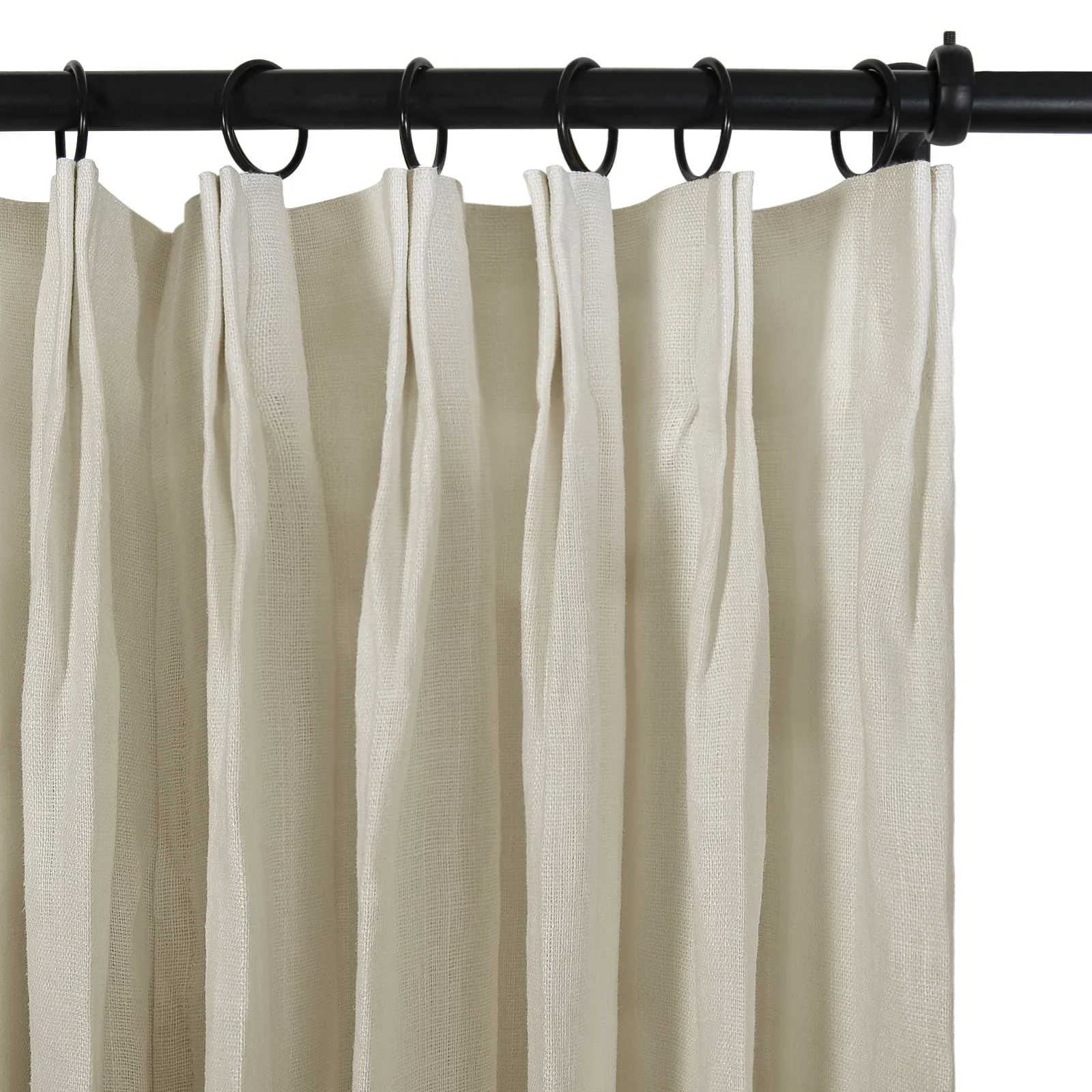 Erin Elegant 100% Linen Curtain Pleated - Image 15