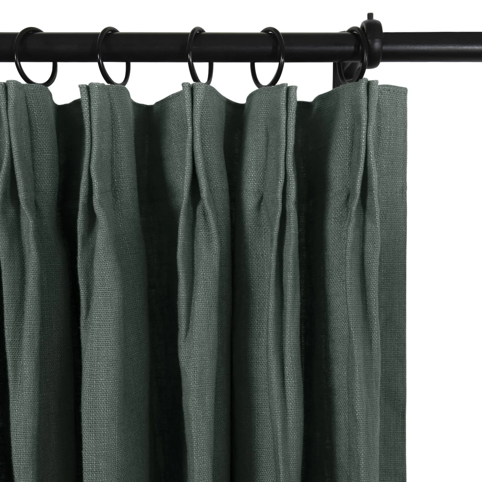 Erin Elegant 100% Linen Curtain Pleated - Image 19