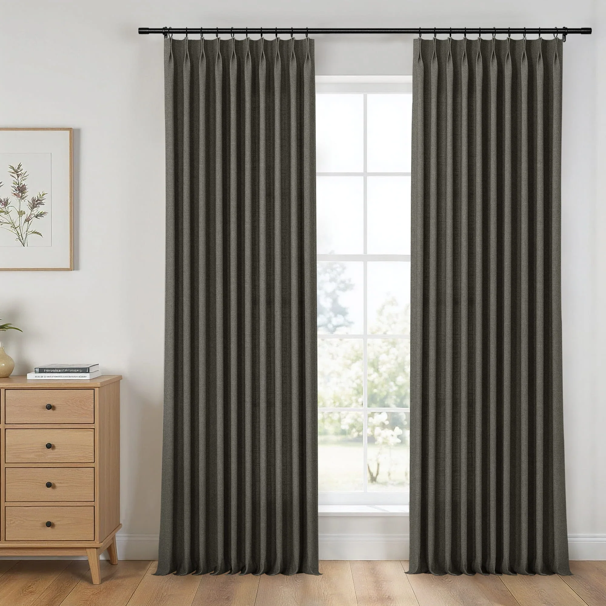 Erin Elegant 100% Linen Curtain Pleated - Image 21
