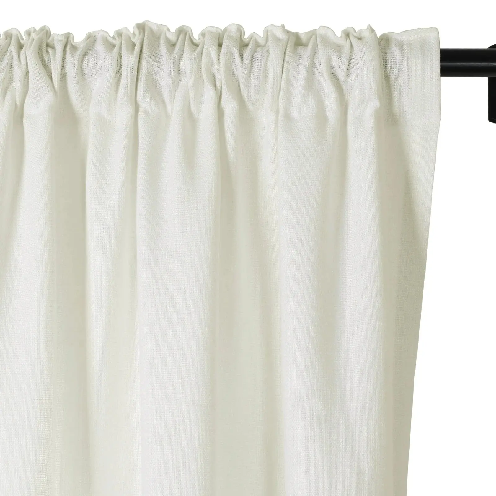 Erin Heavyweight 100% Linen Curtains Soft Top - Image 19