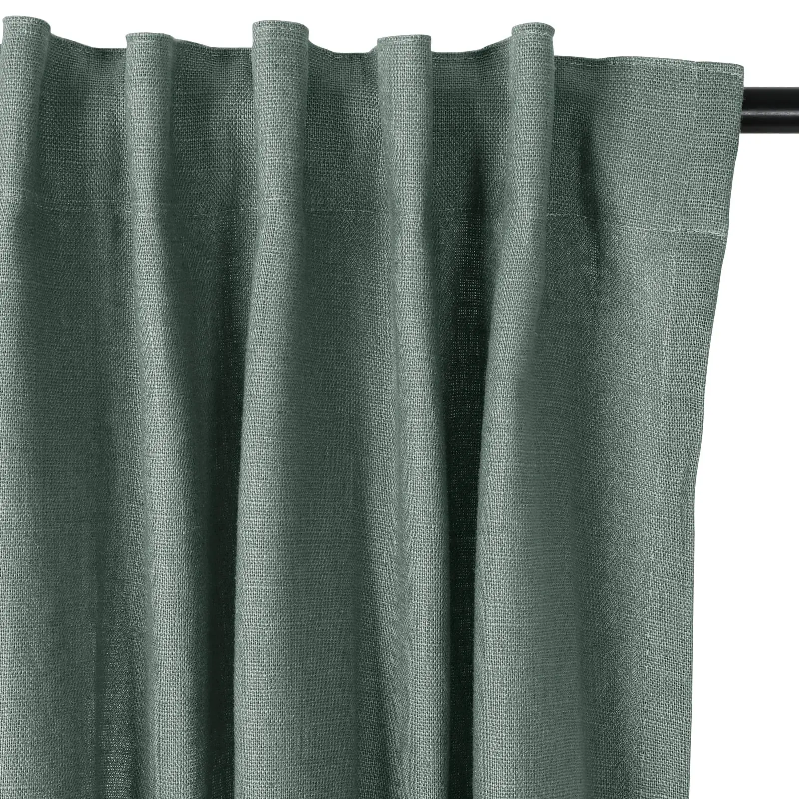 Erin Heavyweight 100% Linen Curtains Soft Top - Image 35