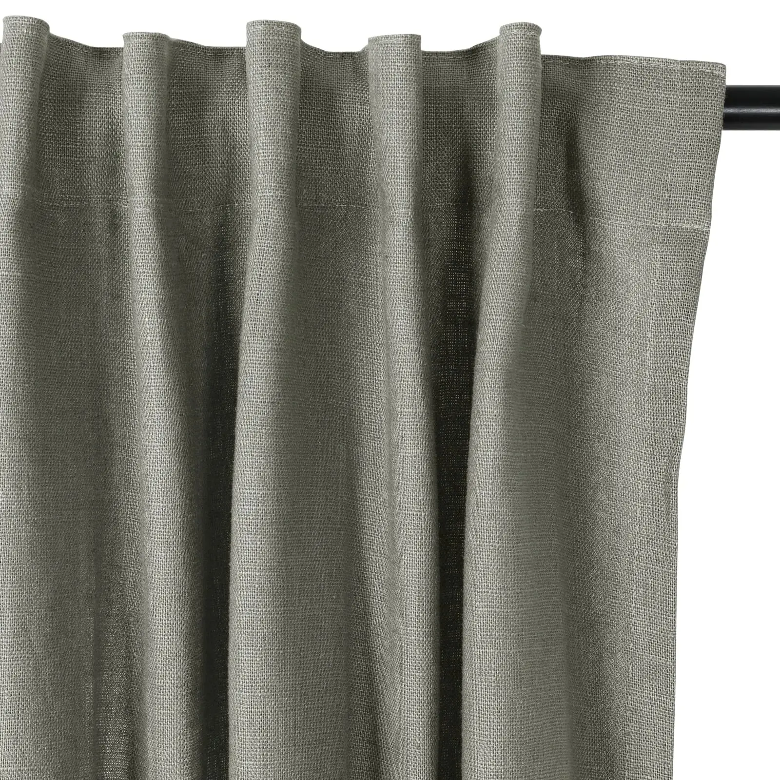 Erin Heavyweight 100% Linen Curtains Soft Top - Image 43