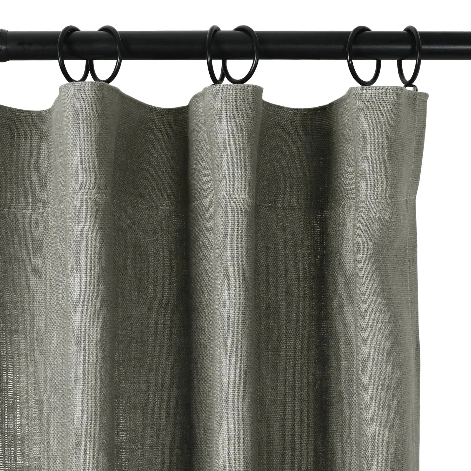 Erin Heavyweight 100% Linen Curtains Soft Top - Image 44