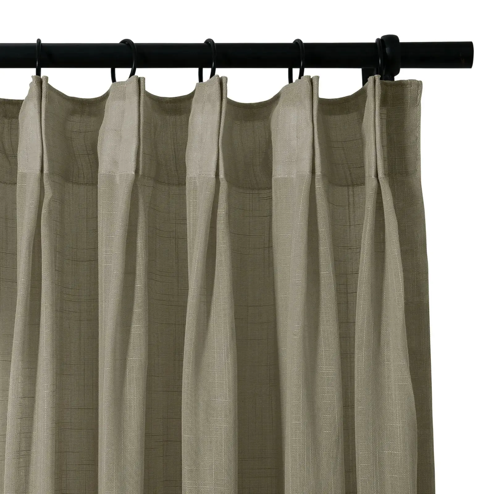 Flynn Airy Lightweight Sheer Curtain Pleated - Image 39